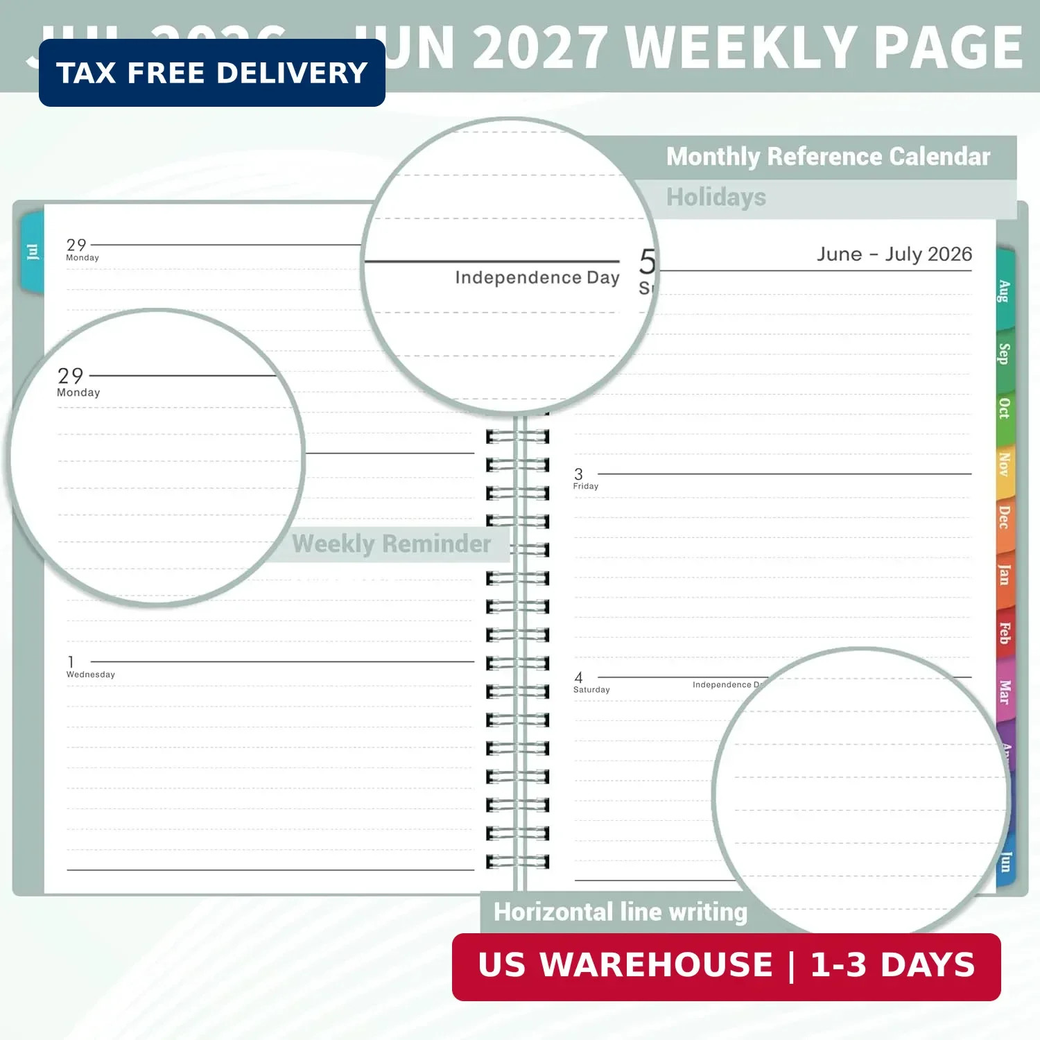 Planner 2026-2027 – 2026-2027 Planner Weekly and Monthly from Jul. 2026 – Jun. 2