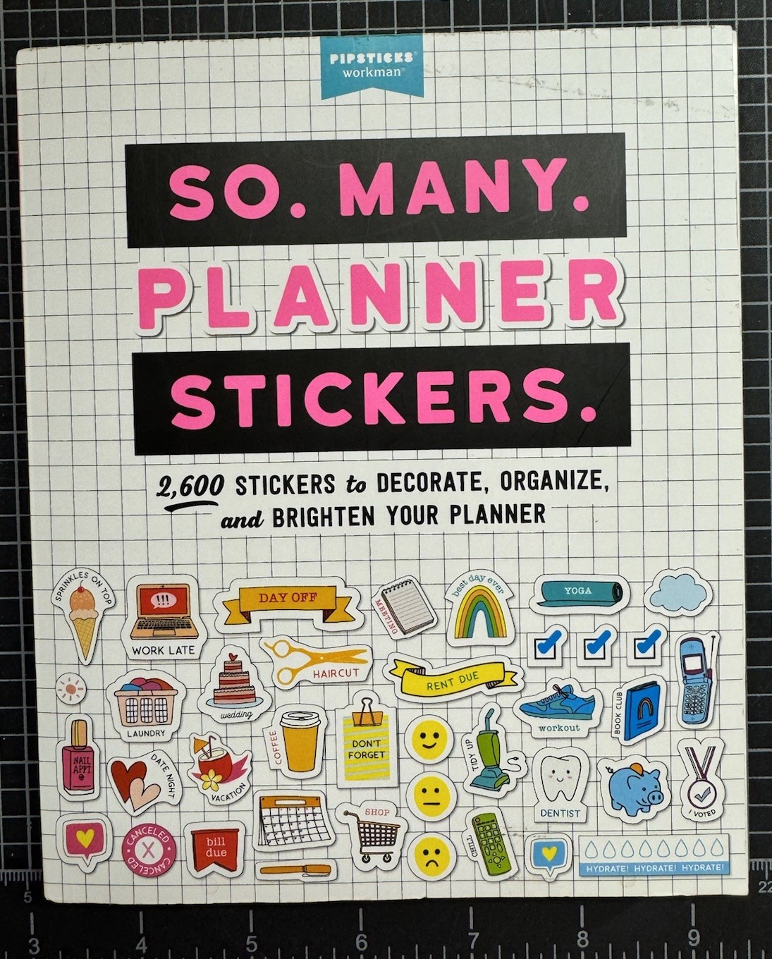 Pipsticks So. Many. Planner. Stickers Book – NEW – Plan Organize Journal