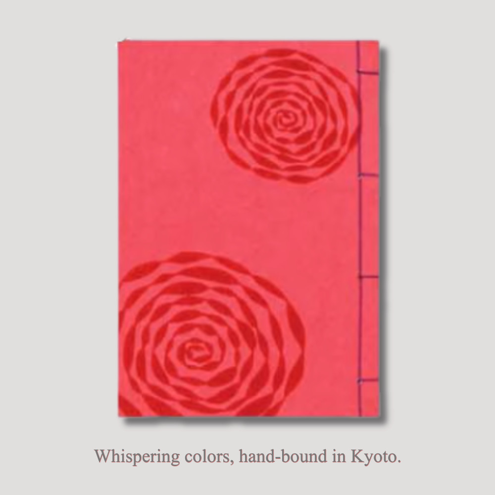 Unsodo Japanese Notebook Handmade Woodblock Print Watoji Kiku Journal Washi