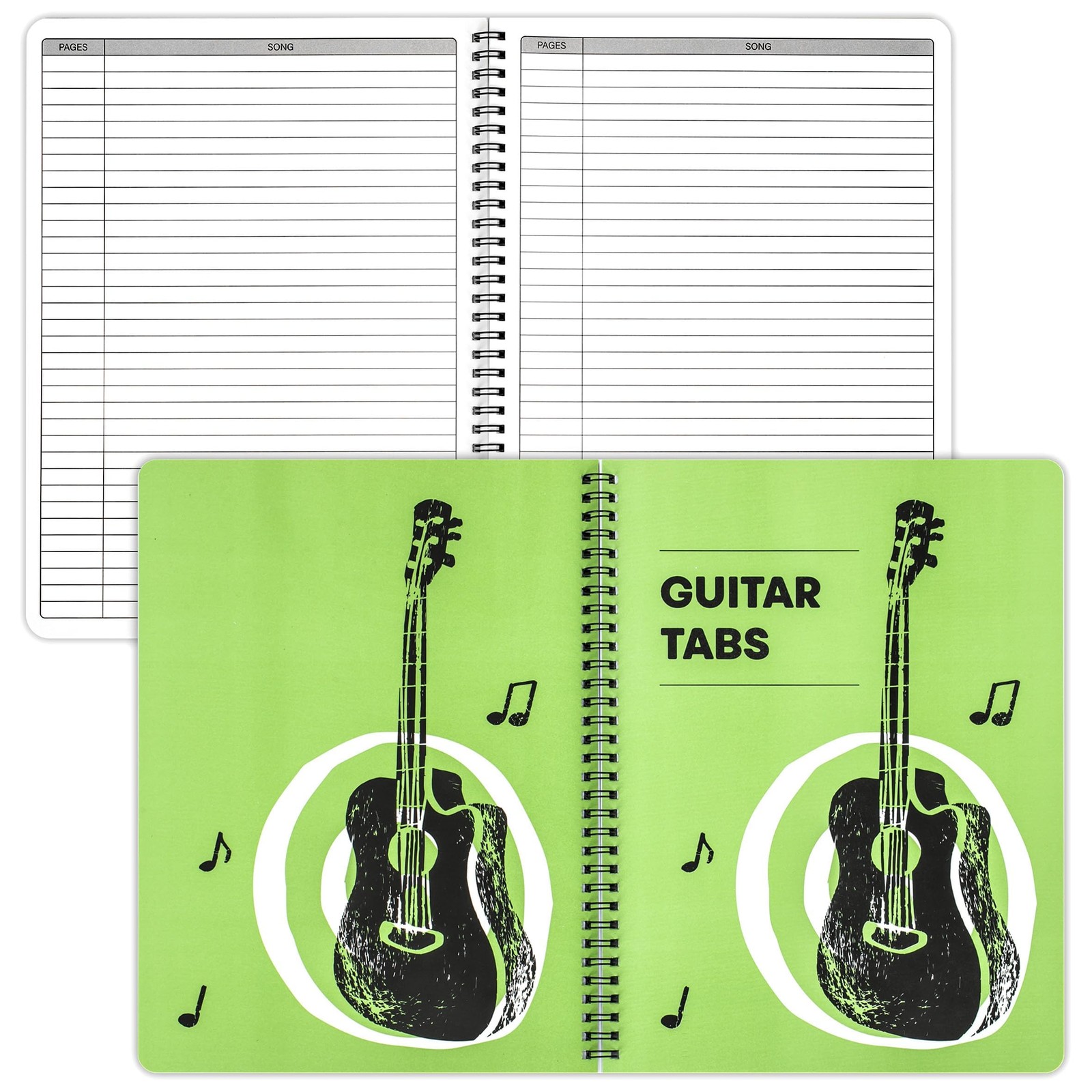 INKNOTE Guitar Tablature Notebook Blank Music Tabs Journal for multicolour