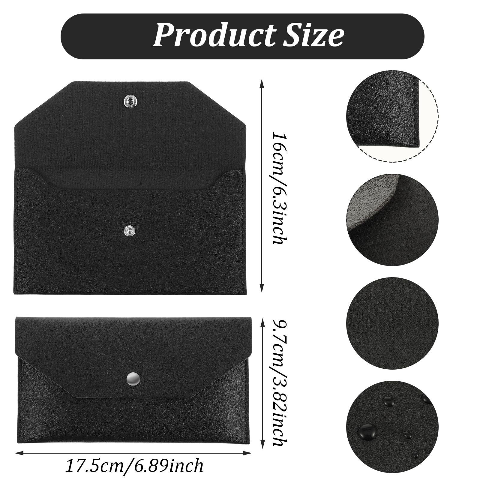 PU Leather Cash Envelope Wallet – Reusable Money Wallet & Pouch for Travel