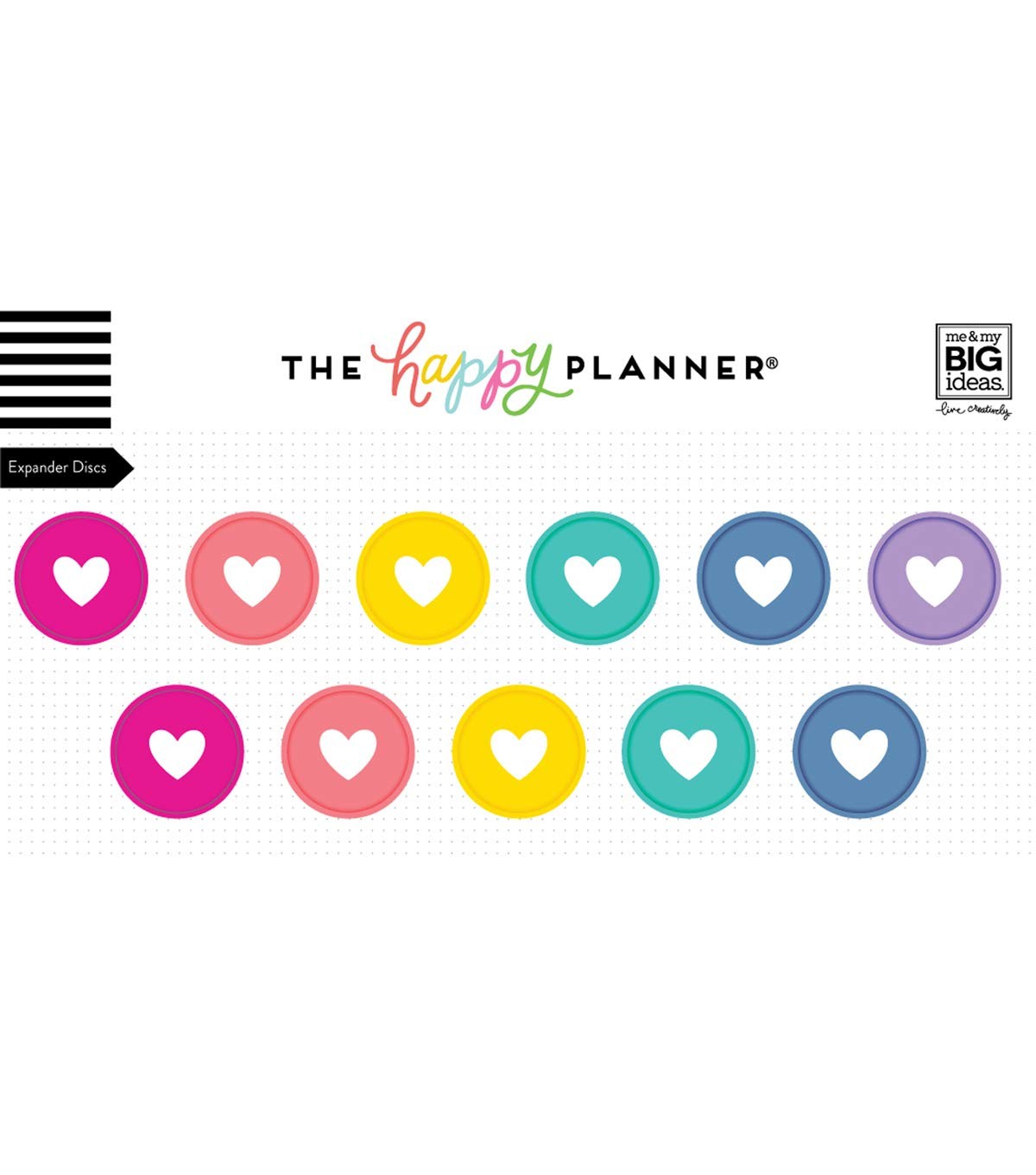 Happy Planner 2022 Multicolor Metal Expander Discs (11 Discs, 1.75 inches)