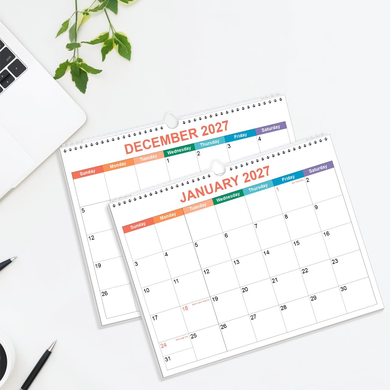 Calendar 2026-2027, Wall 2026-2027 from June 8.5″ x 11″, Colorful