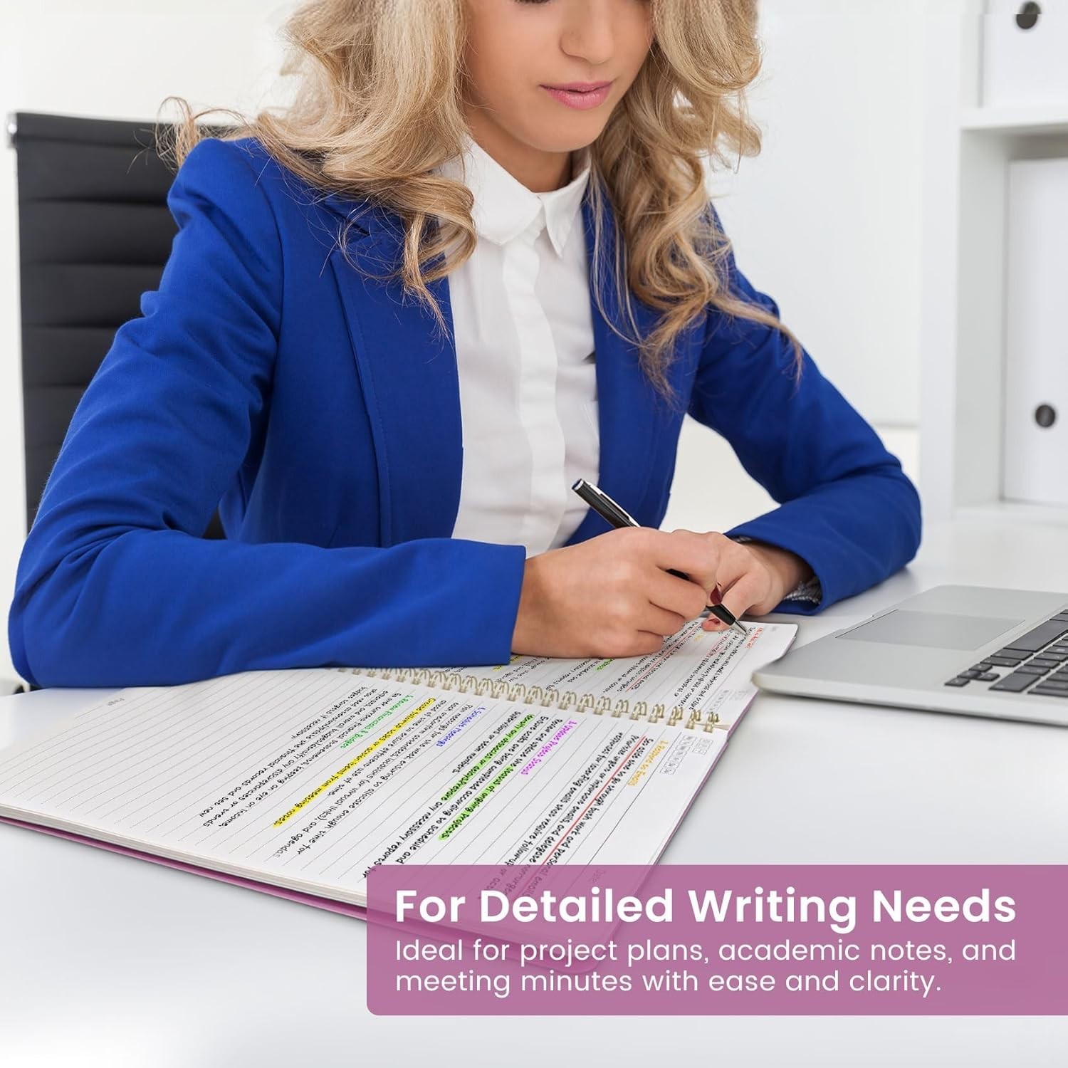 Lightweight Spiral Notebook with Waterproof Cover for On-the-Go Writing