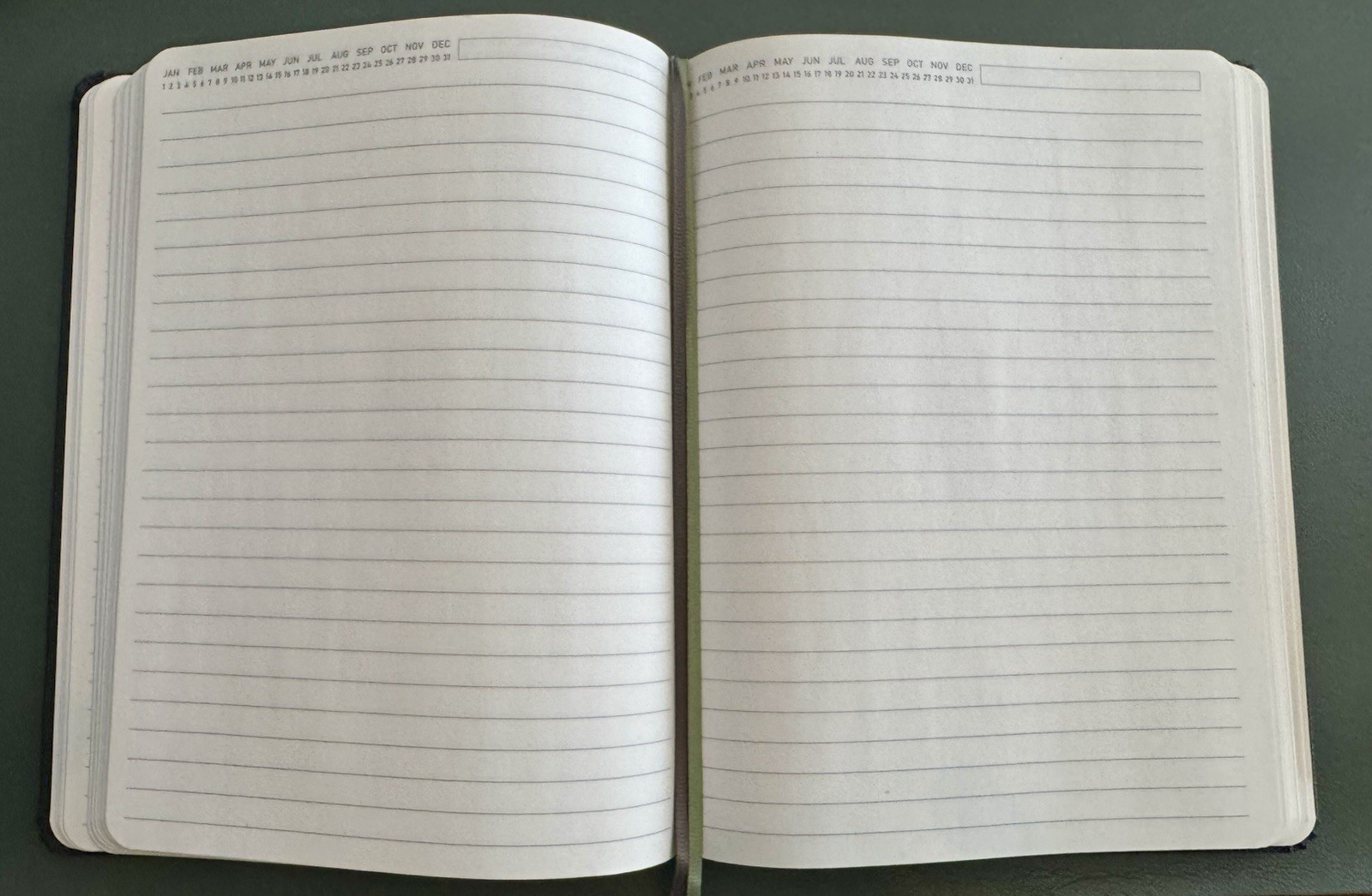Gray Hardcover “NOTES” Lined Journal Notebook with Elastic Band Closure