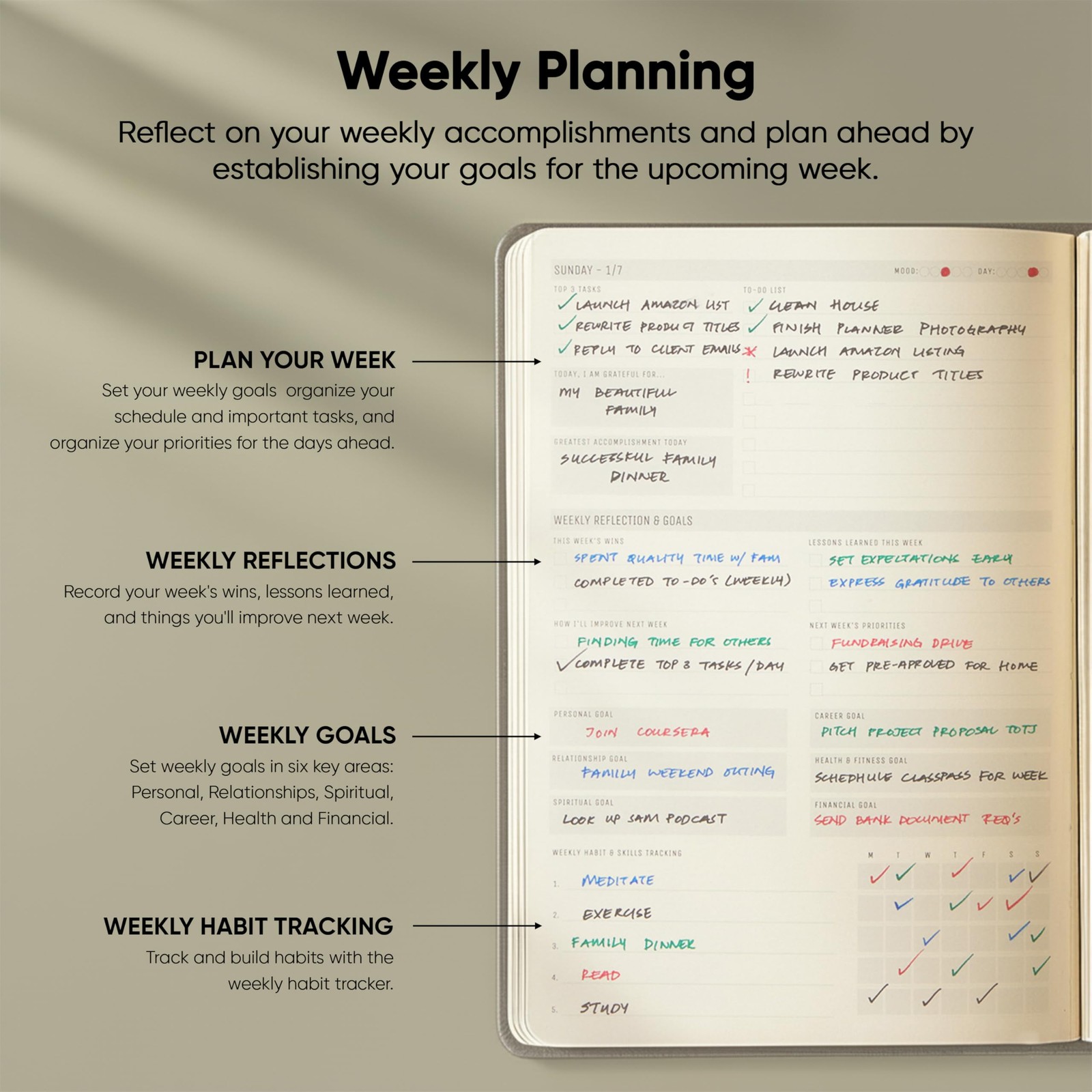 Dated, 2026 Planner, 5.8” x 8.3” – The #1 2026 Dated 5 x 8 (A5), Grey