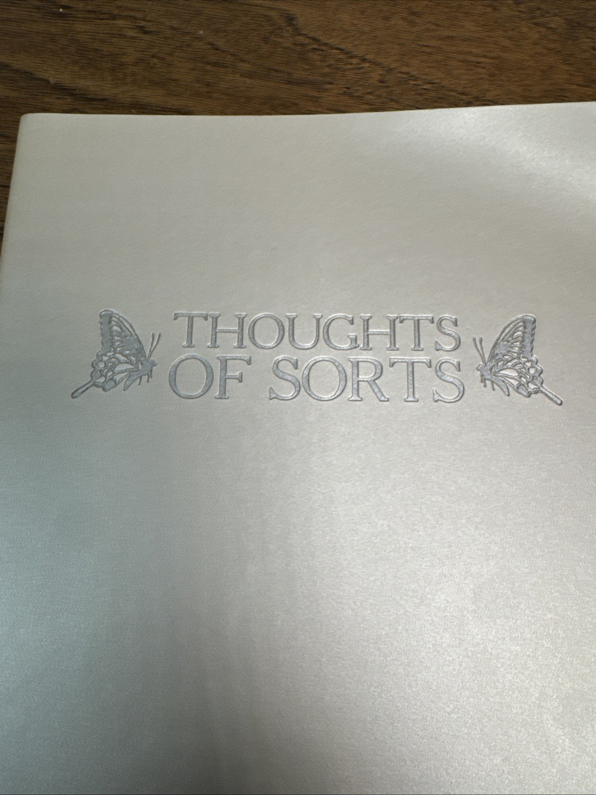 U Style “Thoughts Of Sorts” Floral Edge-Printed Journal, 120 Sheets, 5.75 x 8 in