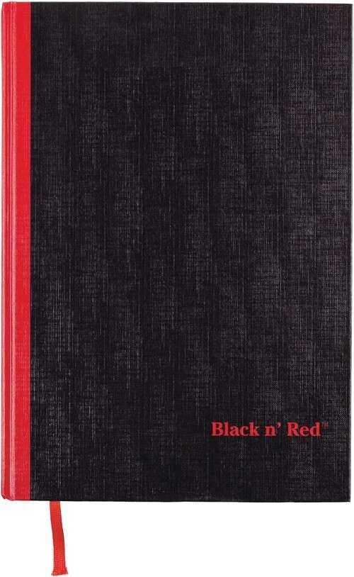 Black n’ Red Notebook, Business Journal, 11-3/4″ x 8-1/4″, 96 Sheets