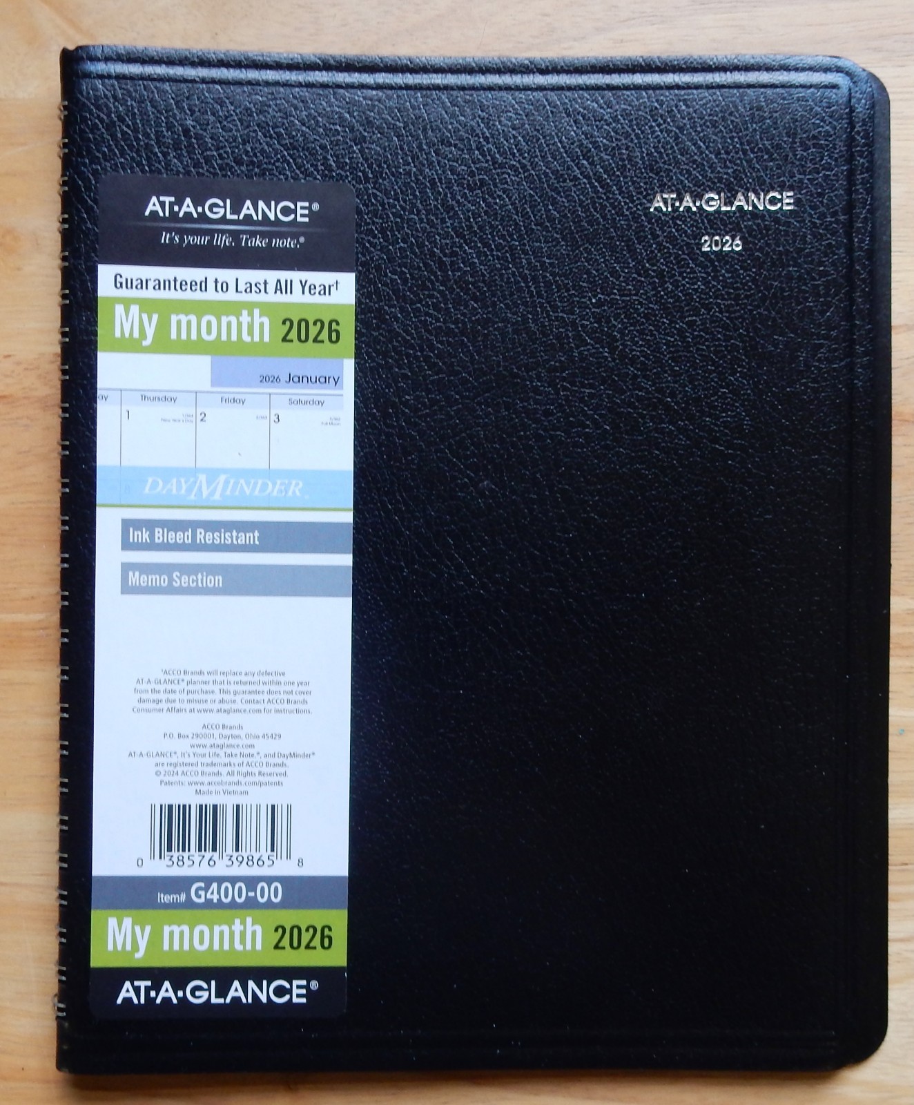 At-A-Glance 2026 Day-Minder – Calendar, Memo, Address & Phone #, Travel Exp