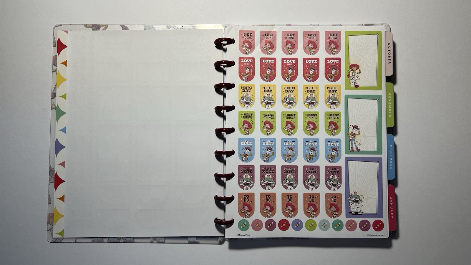 Happy Planner Disney Pixar Toy Story Large Weekly Monthly Planner 2025-2026 NEW