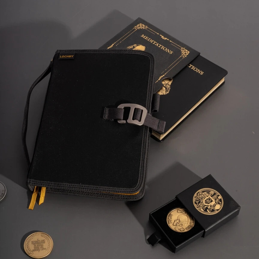 Lochby Field Journal Bumblebee A5 Planner Cover | Water Resistant Waxed Canvas