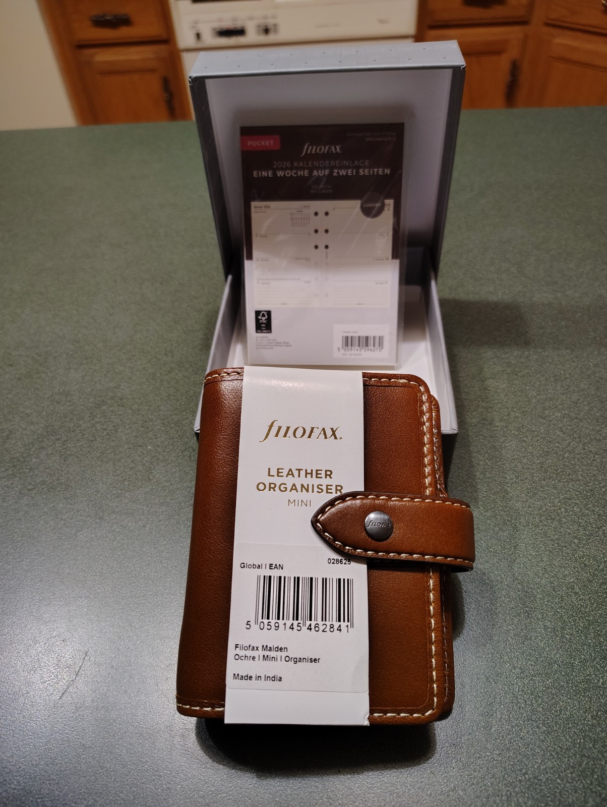 Filofax Malden Mini Planner, Ochre, 028625 (Genuine Imported Product)