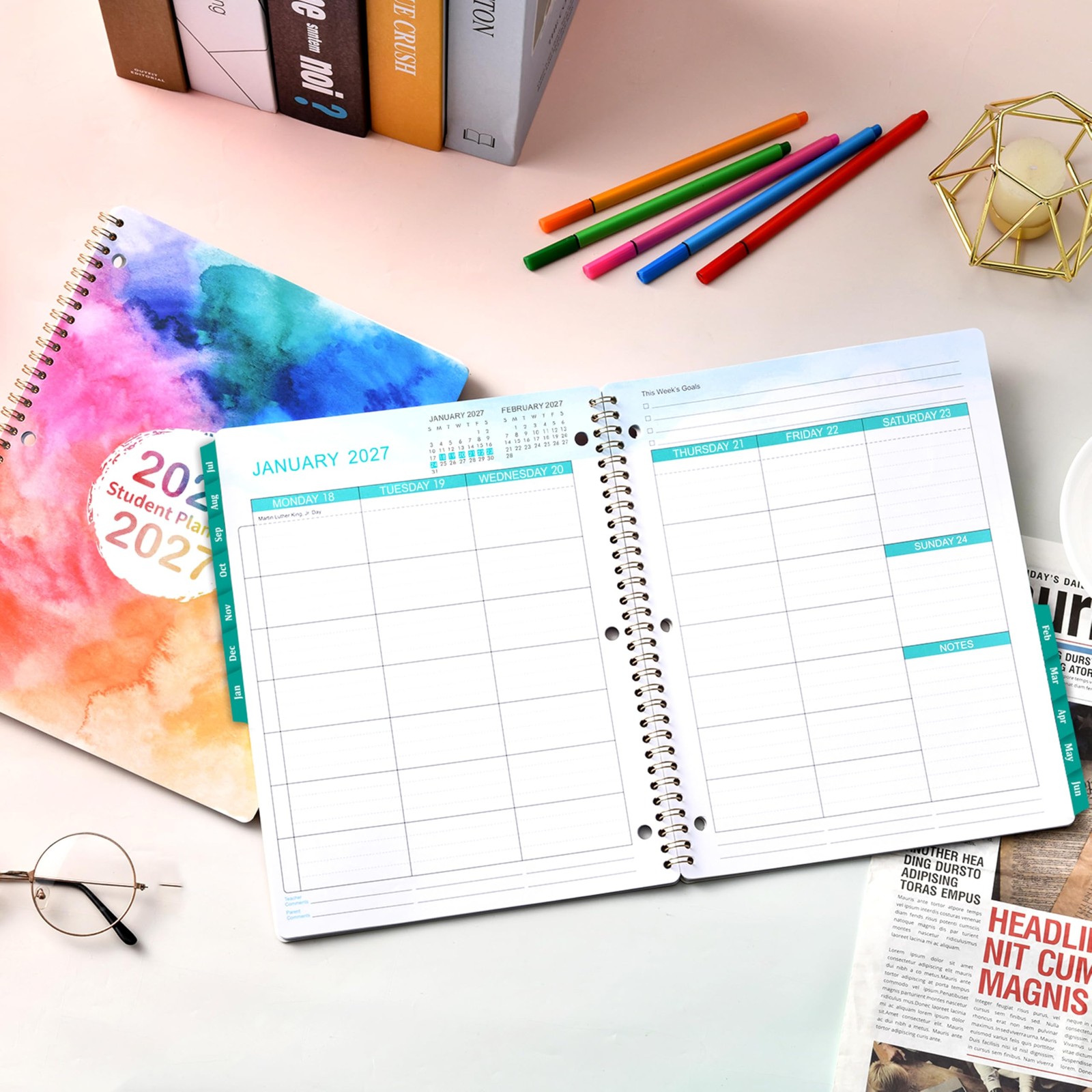 Student Planner 2026-2027 – school planner 2026-2027, 8.5″ x 11″, MULTIPLE