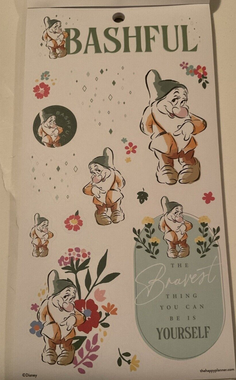 NEW! Happy Planner Disney SNOW WHITE & 7 DWARVES 532 Pcs FAST FREE ship! NICE!