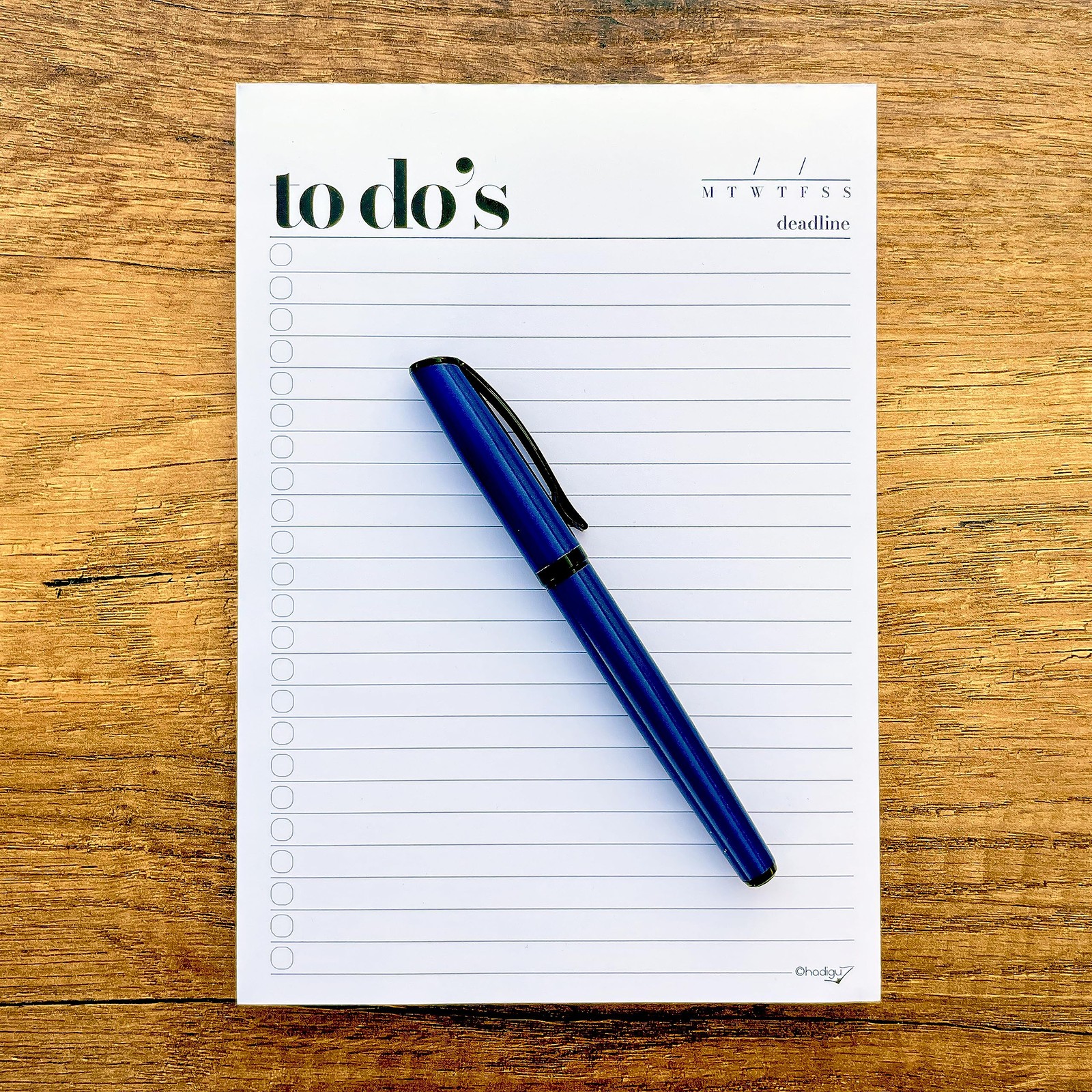 To Do List Notepad A5 Size (8.3″x5.8″) Premium Thick Paper With Cardboard Bac…