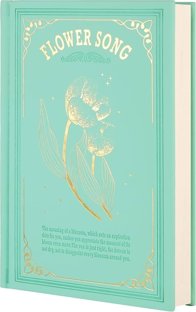 MGGAO Flower Song Mint Green A5 Hardcover Journal – 216 College Ruled Pages