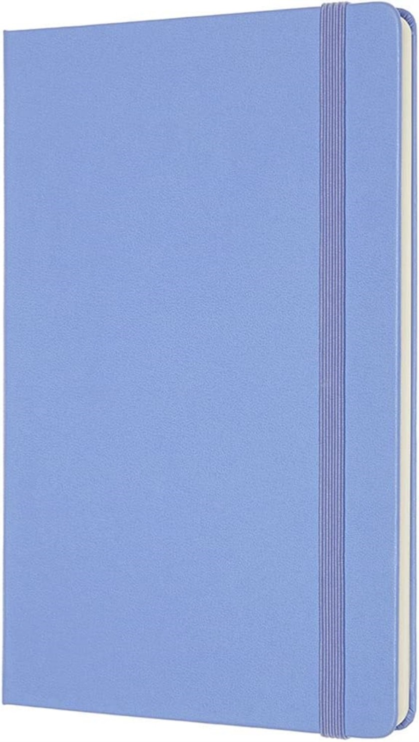 Moleskine Classic Notebook Hard Cover Large Plain/Blank Hydrangea Blue 240 Pages