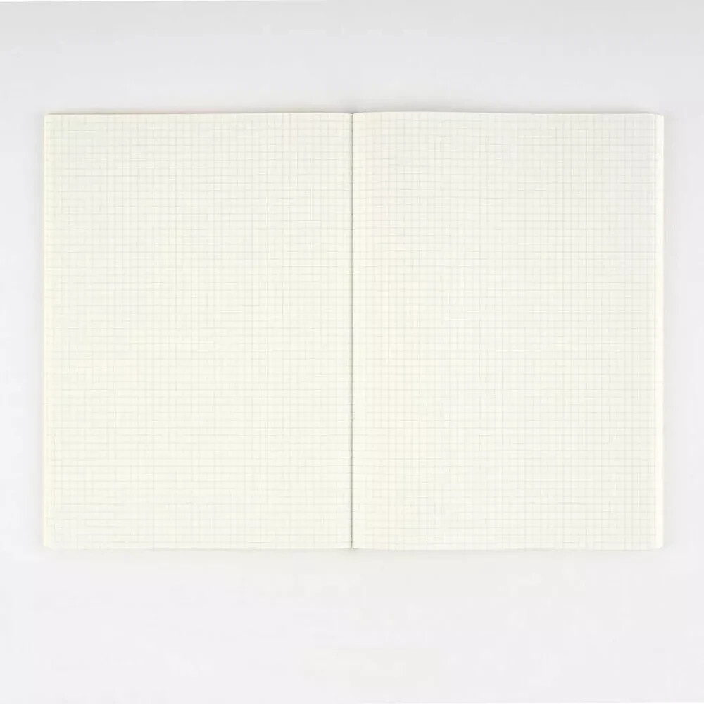 Hobonichi Plain Grid Notebook A5 Tomoe River 288 pgs Original Orange Cover