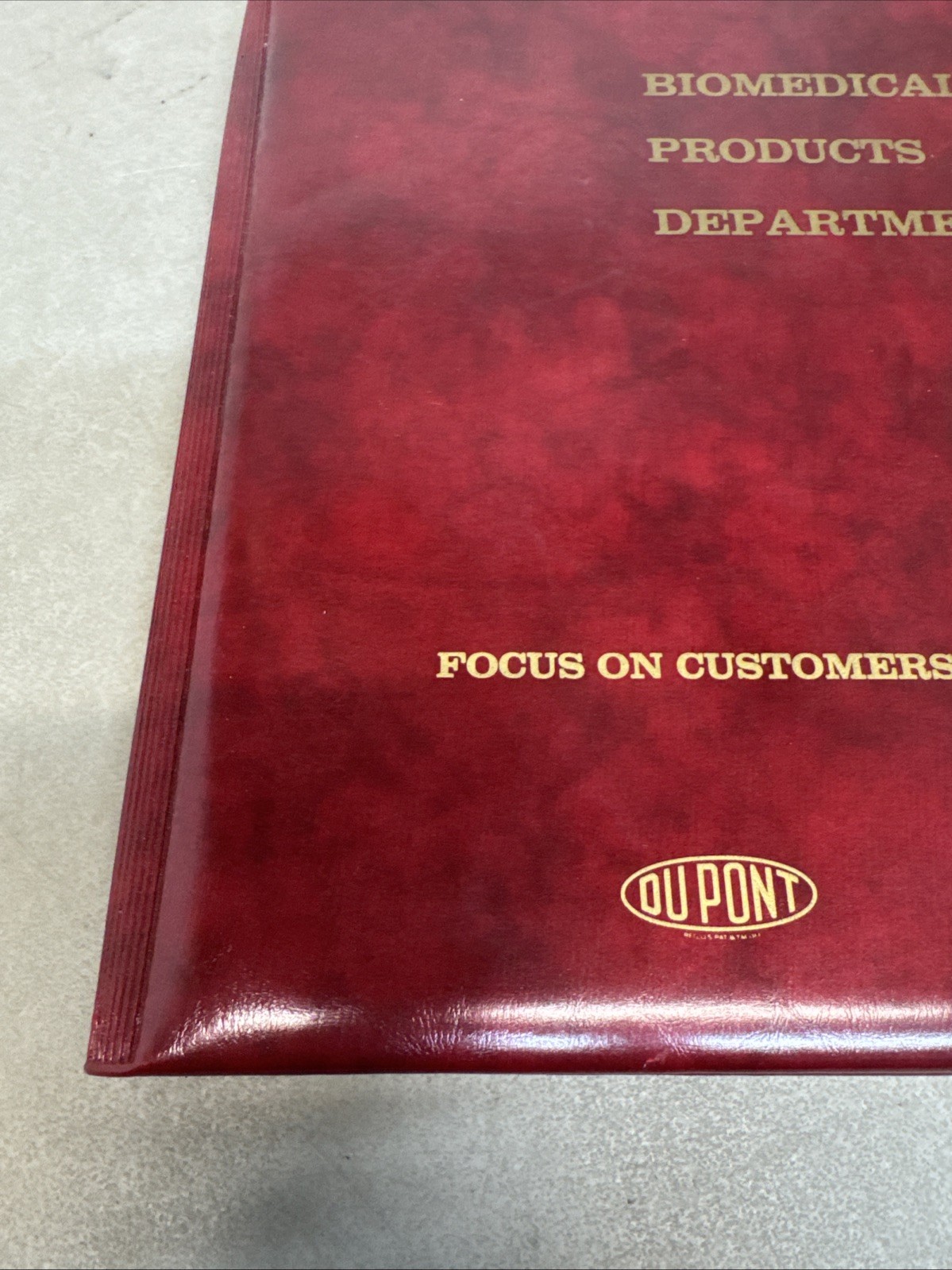 Vintage DuPont Biomedical Products Dept A Personal Case Writing Legal Pad Folio