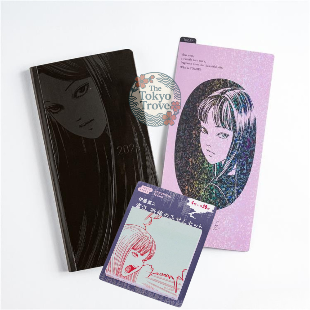 Junji Ito TOMIE Hobonichi 3pc Set 2026 English Weeks Planner Board Notes Japan