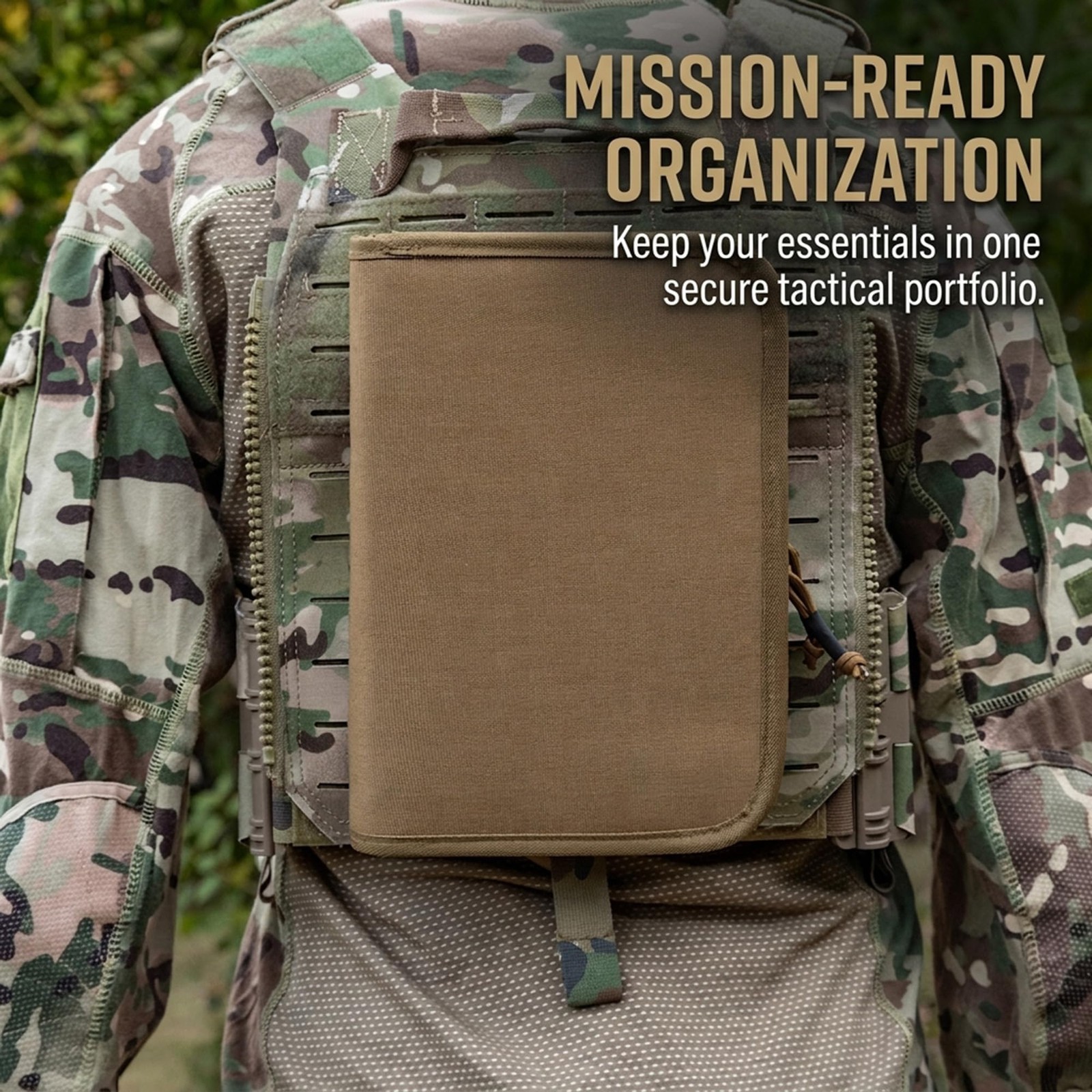 Kosibate Tactical Notebook Padfolio with Zipper, Detachable Refillable 6-Ring…