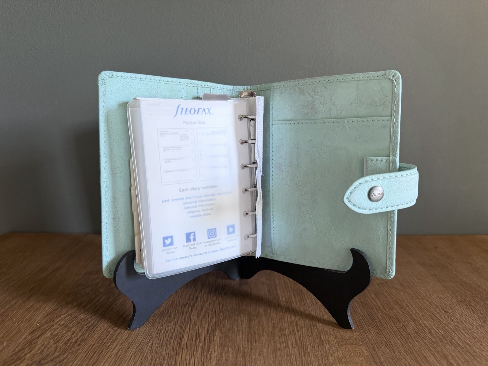 Filofax Malden Pocket Duck Egg