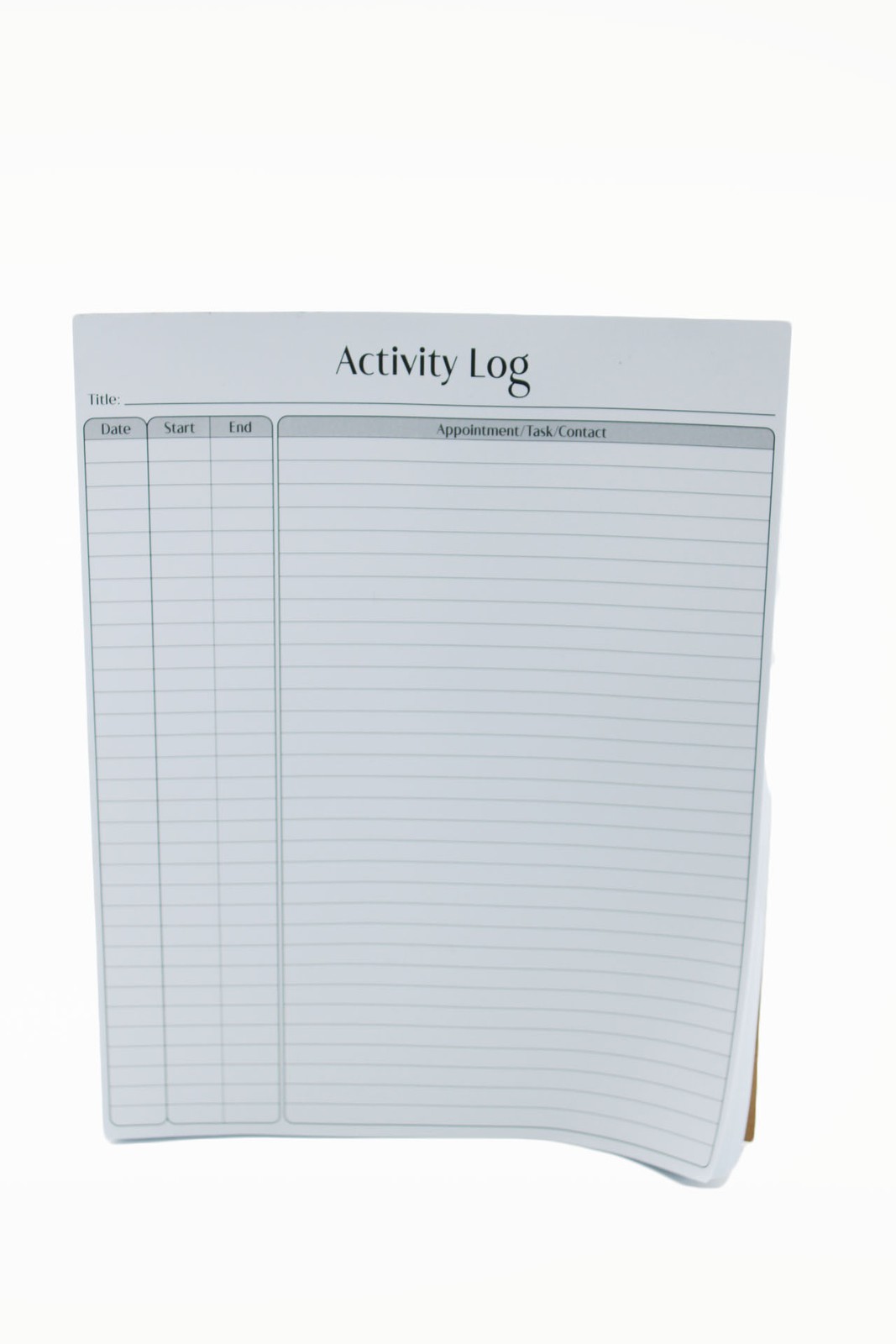 Better Office Products Activity Log Notepad, 8.5″ x 11″, 50 Sheets, 3 packs