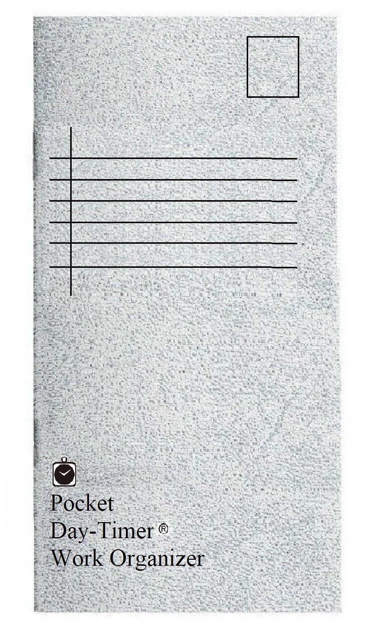 Day-Timer Pocket Work Organizer + Instructions, Stapled, 3 1/2″ x 6″, #48800