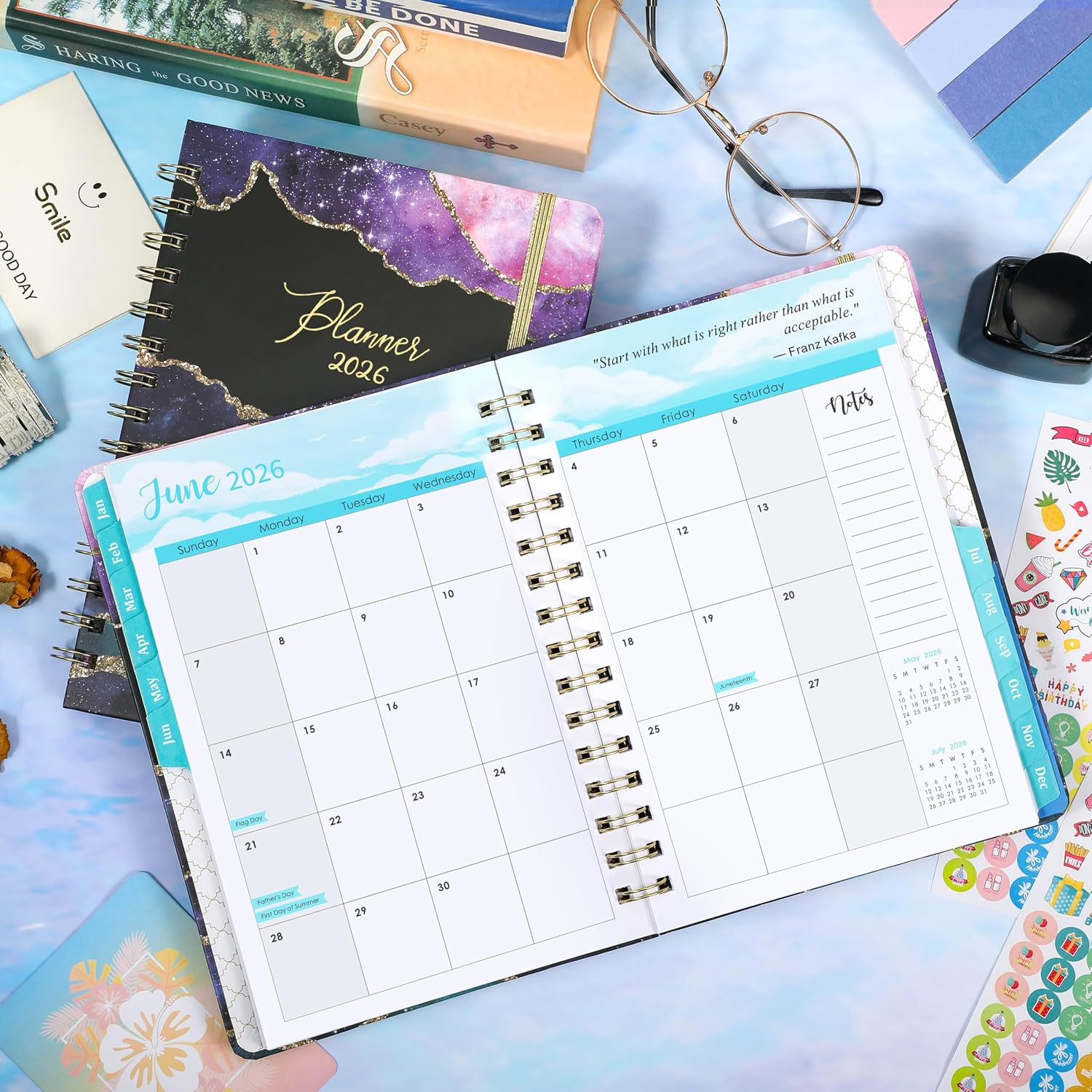 2026 Planner – Weekly & Monthly Planner 2026, JAN 2026 – DEC 2026, 6.4″ X 8.5″,