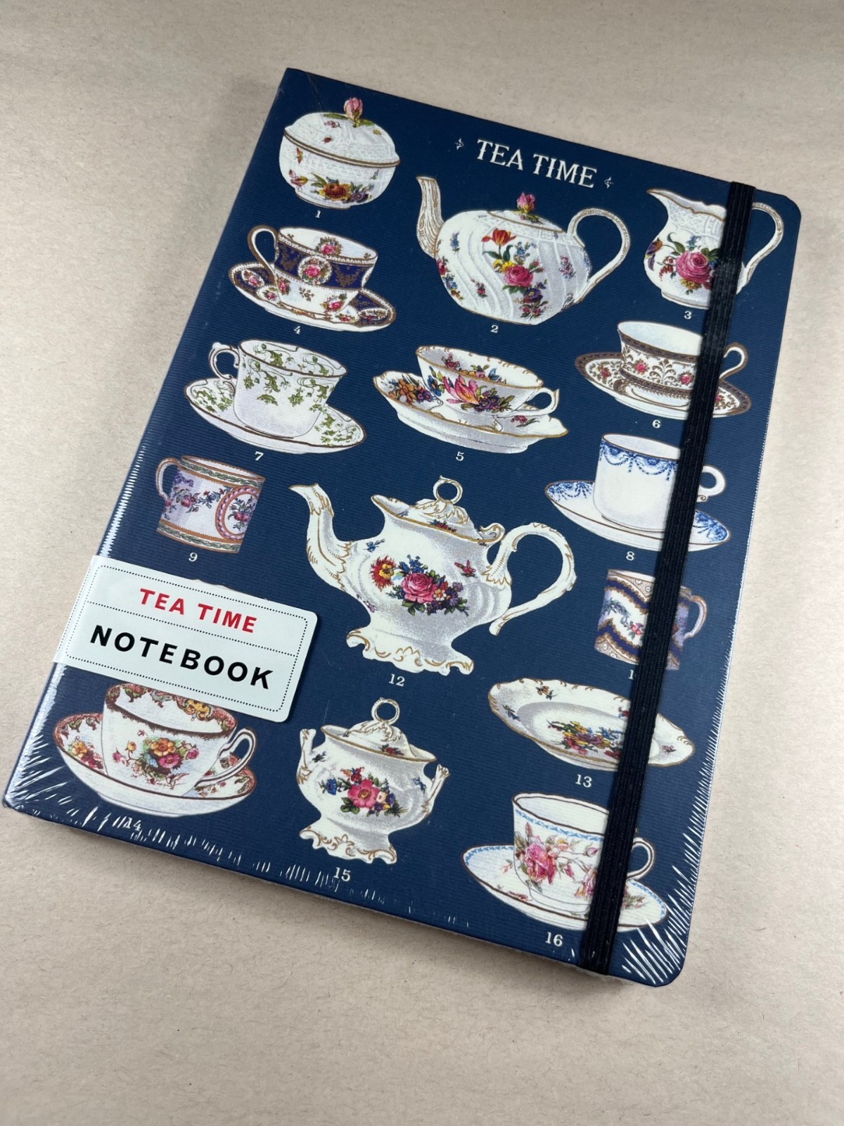 Cavallini & Co. Tea Time Large Notebook with elastic closure