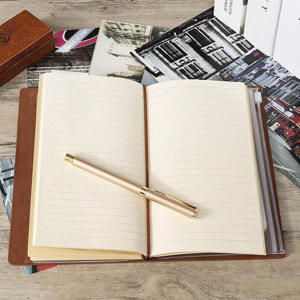 Leather Journal Refillable Travel Smooth Touch Soft Journal Diary Sketch Book