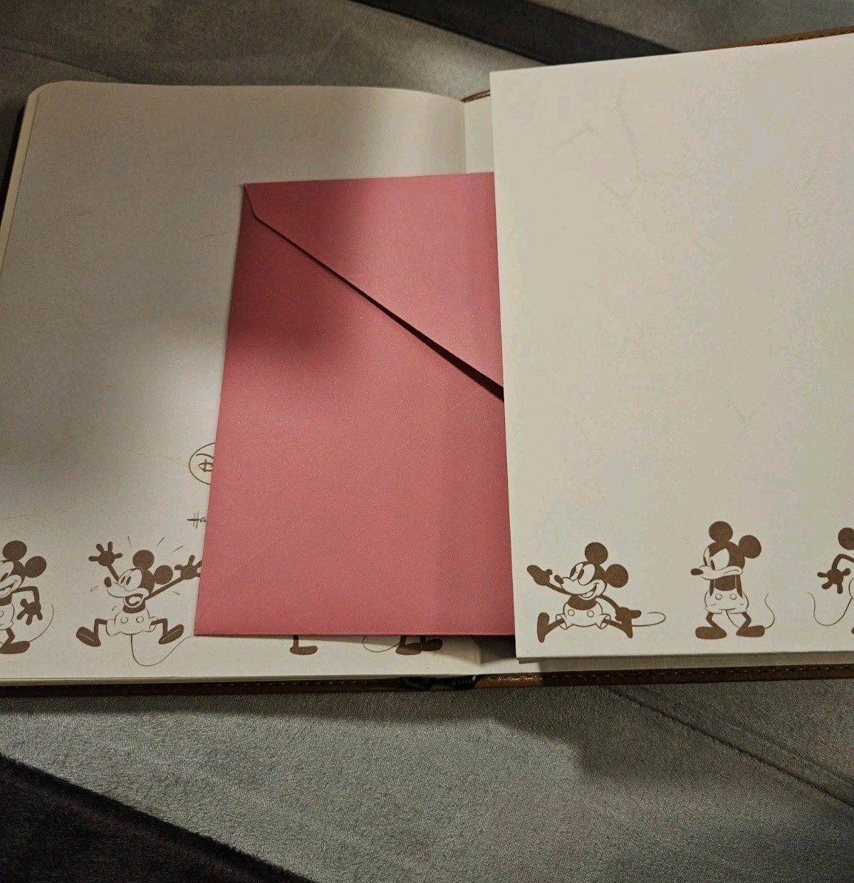 Disney Mickey Mouse Faux Leather Hardcover Journal Notebook – NWT
