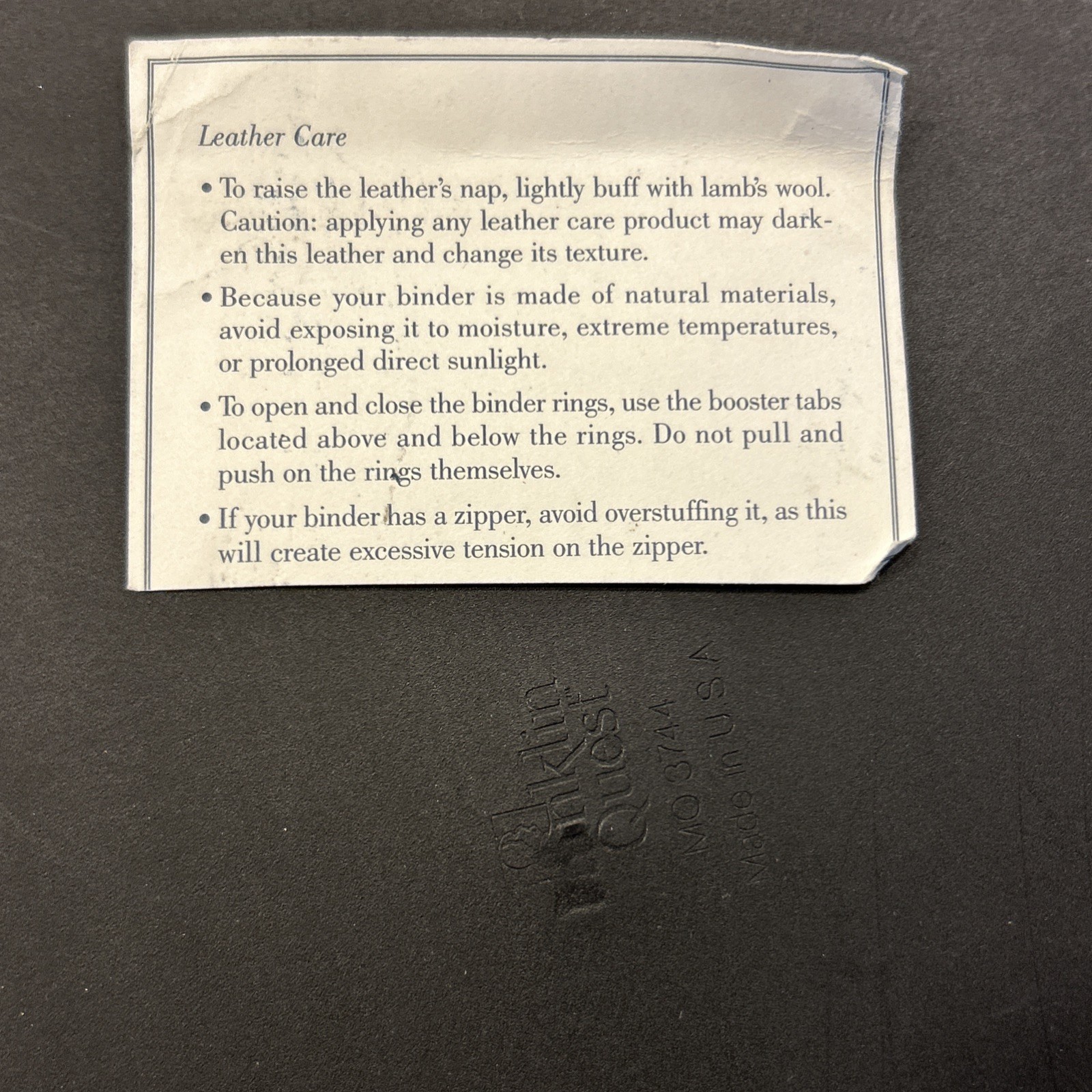 Vintage 1996 Franklin Quest Covey Planner Binder Black Top Verona Leather