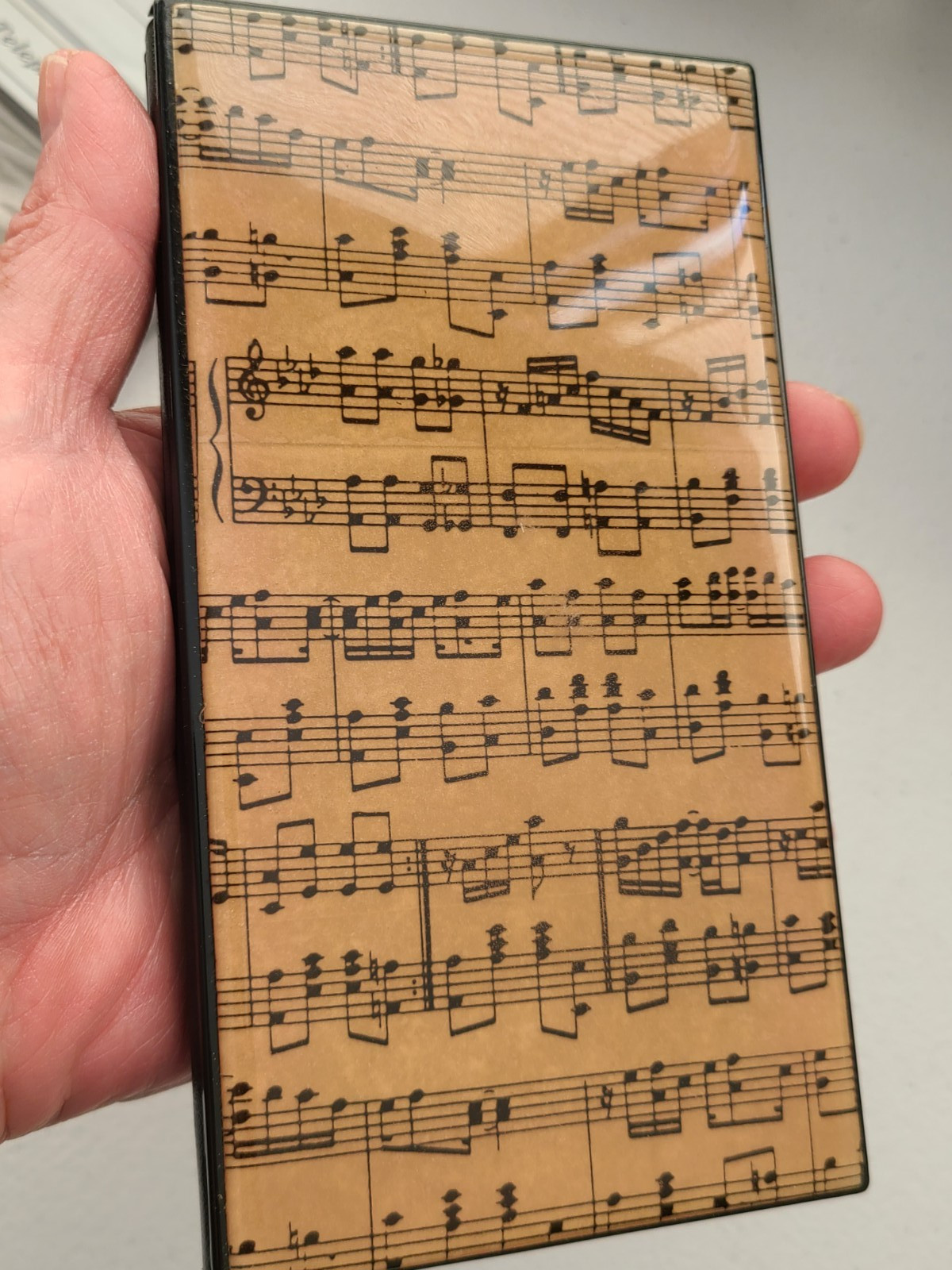 Vintage Lacquered Telephone Book Musical Notes Music Musician