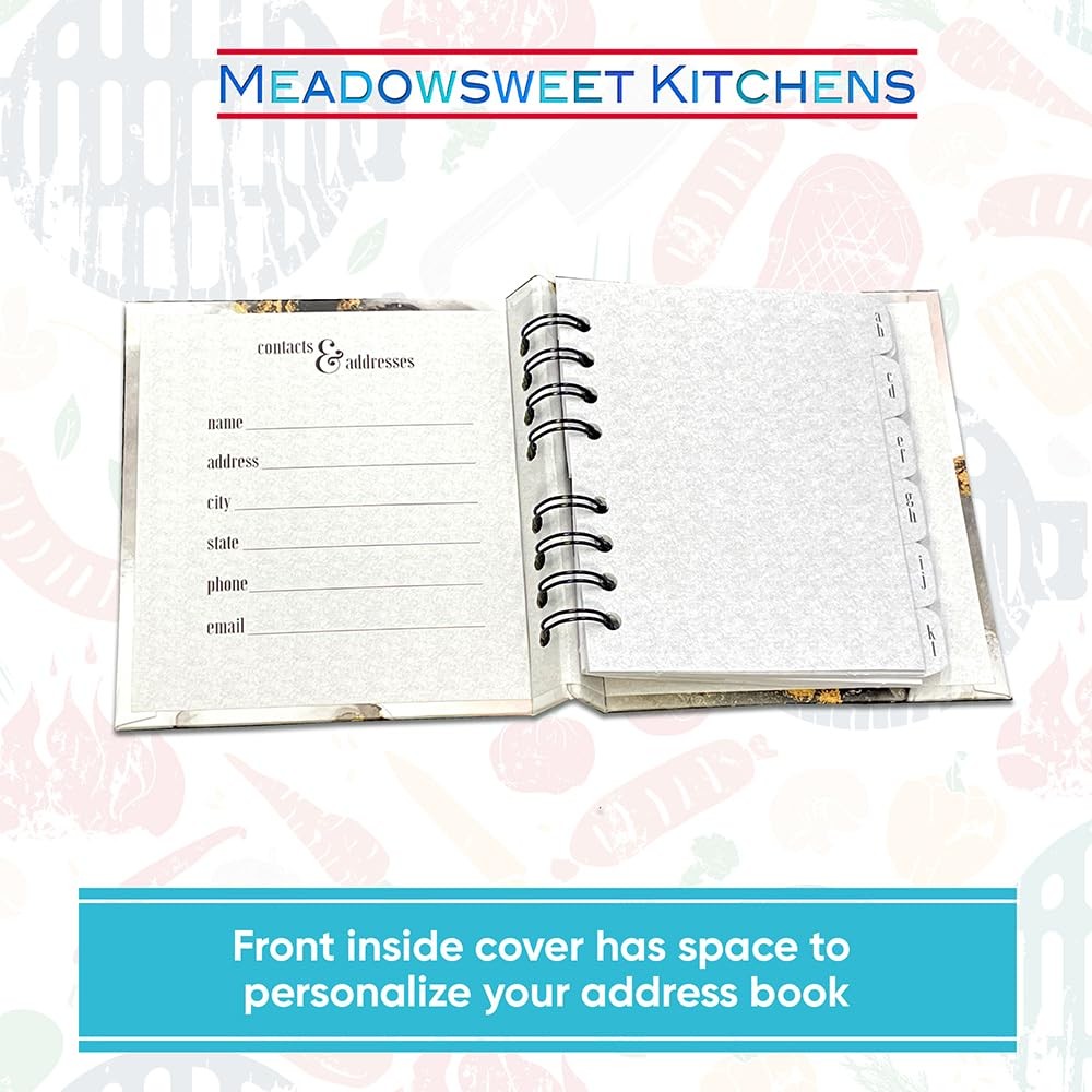 Address Book with Tab Dividers from – Black Agate design Address Book for Tra…