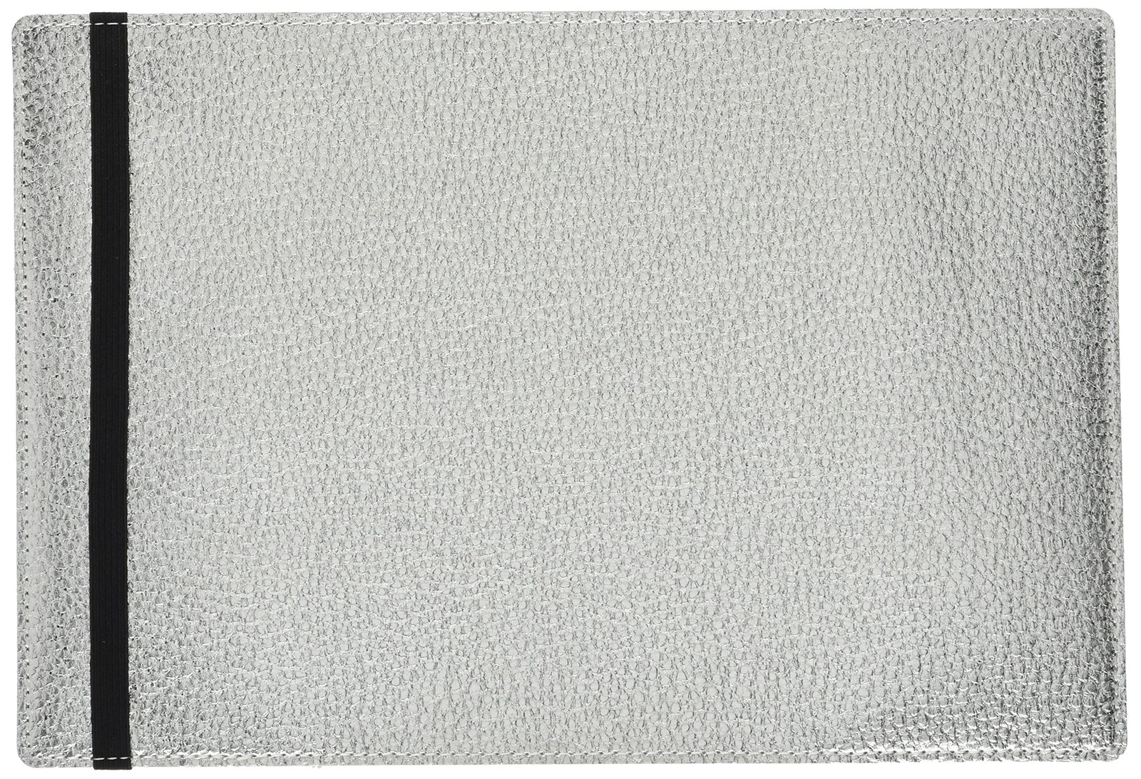 Laconic Notebook Cover, B6, Synthetic Leather and Rubber, Silver, LDC07-140SV