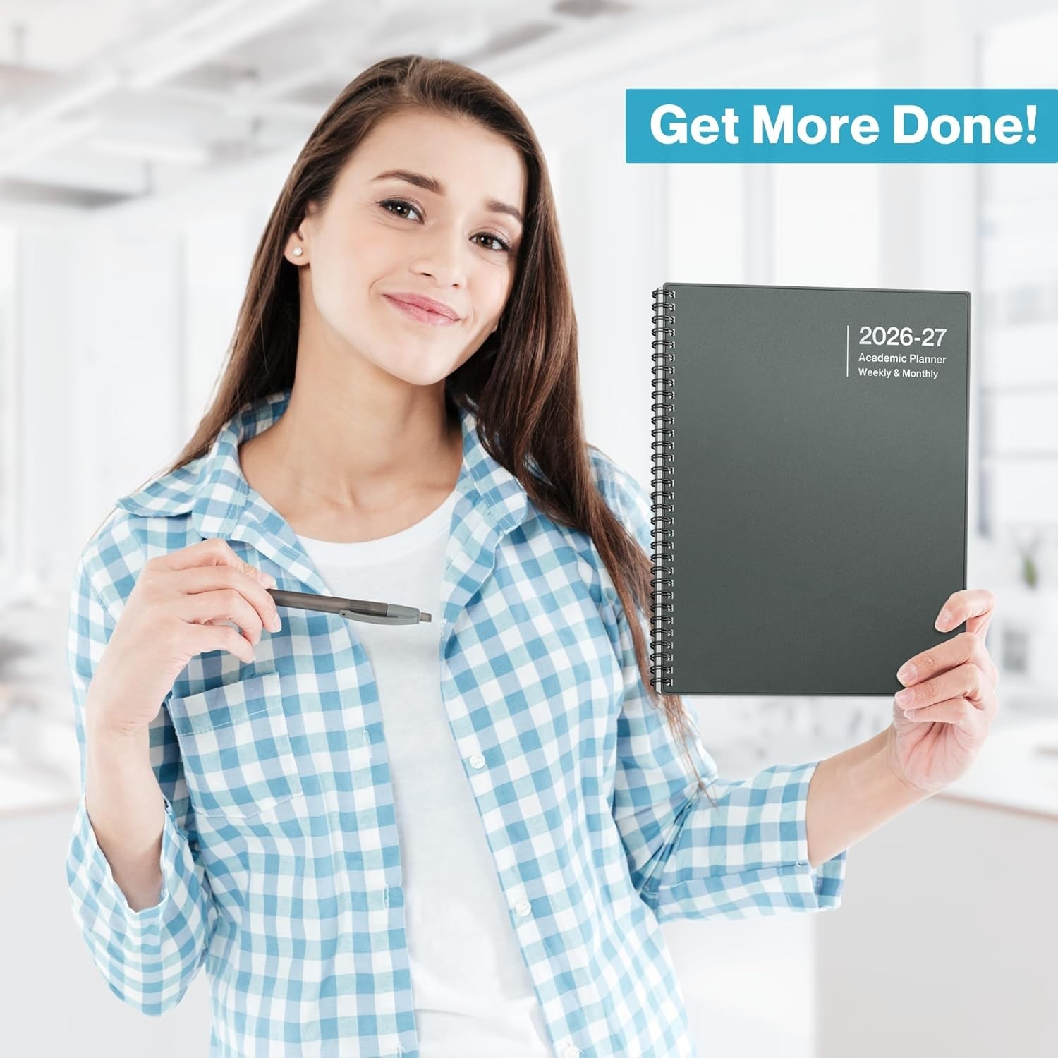 Planner 2026-2027 8.5×11, July 2026 to June 2027, Weekly and Monthly Academic…