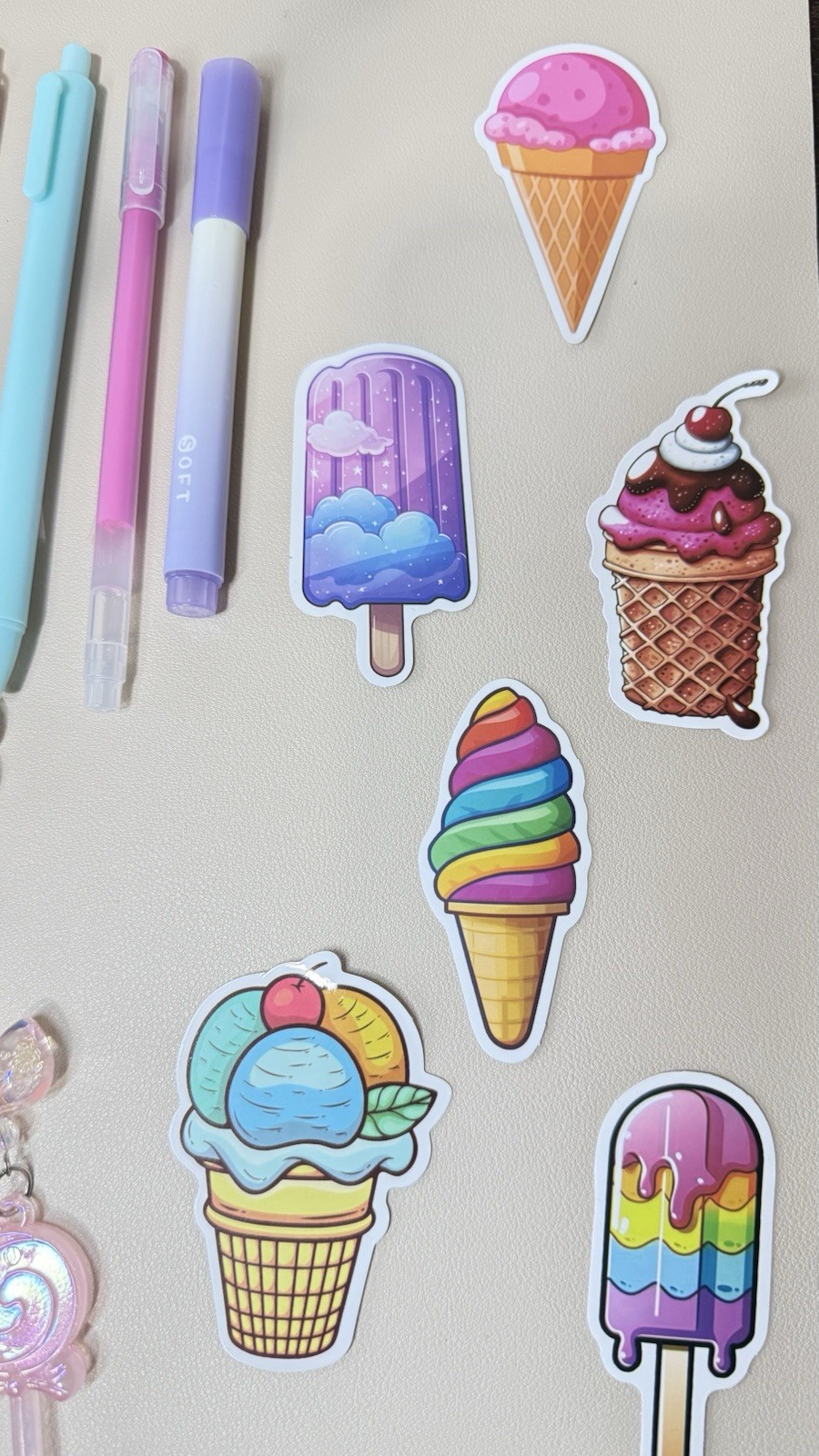 Ice Cream A5 Journal Gift Set 24 Pc Colorful Pages Kawaii Stationery Book Lover