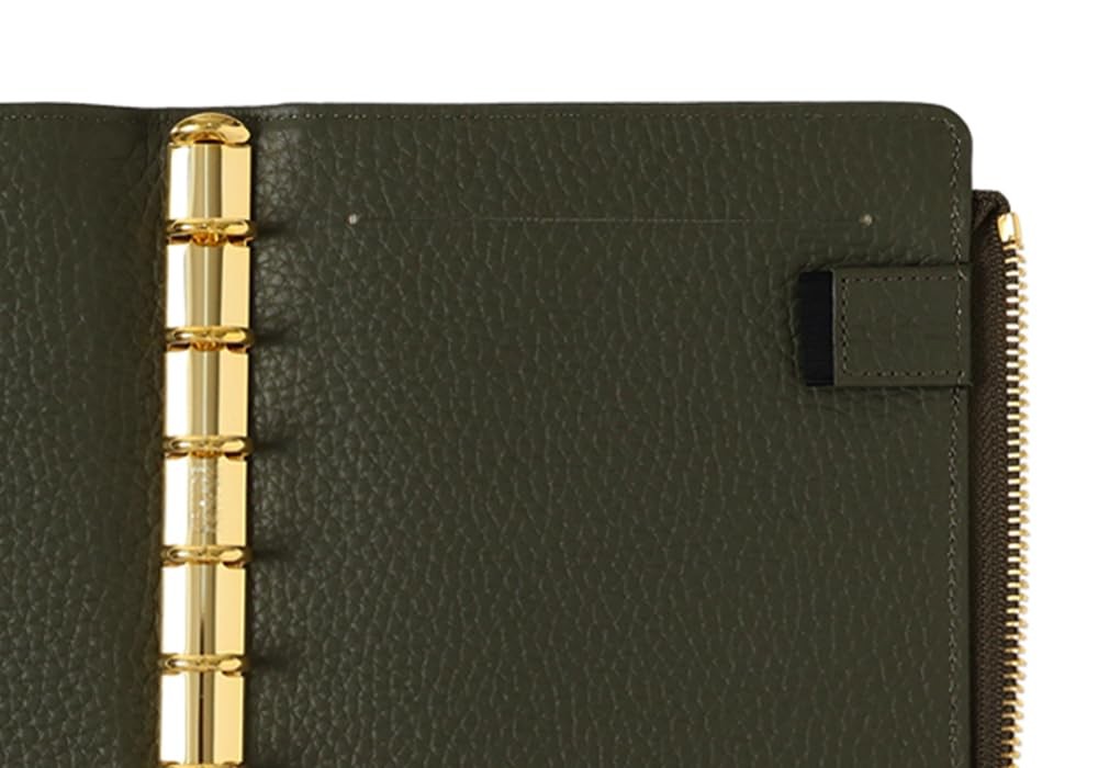 Quo Vadis Genuine Leather System Planner Cover [Mini 6 Size/L Zip Cover] Timer14