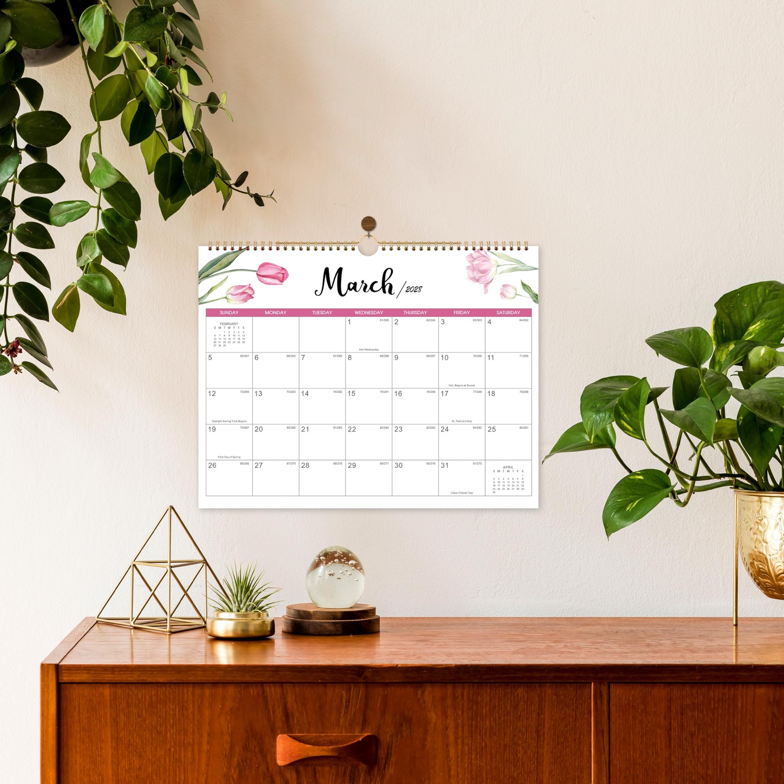 Calendar 2026-2028, 2 Years Wall 14.8” X 11.5”（2026-2027）