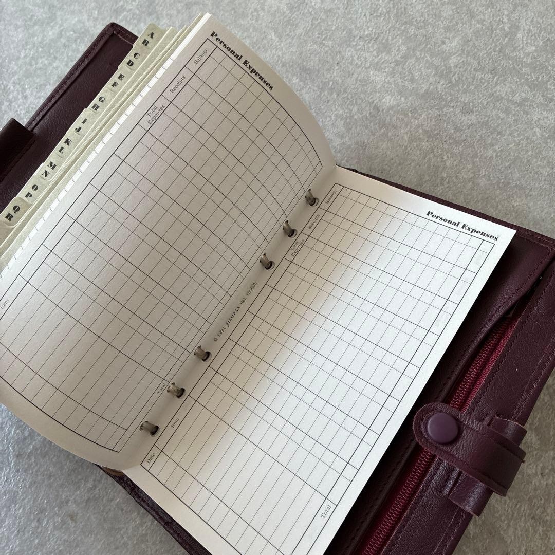 Filofax Vintage Leather Agenda Organizer Planner Cover 185×135mm Unused