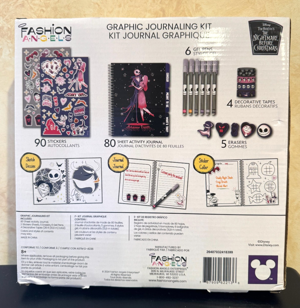 Disney Tim Burton’s The Nightmare Before Christmas Graphic Journaling Design Set