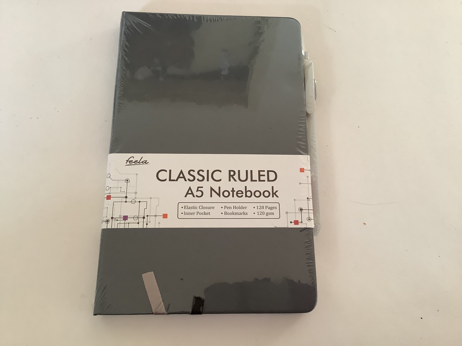 Noteooks Classic A5 Ruled w/Pen Journal, Diary, etc – 8 Colors available