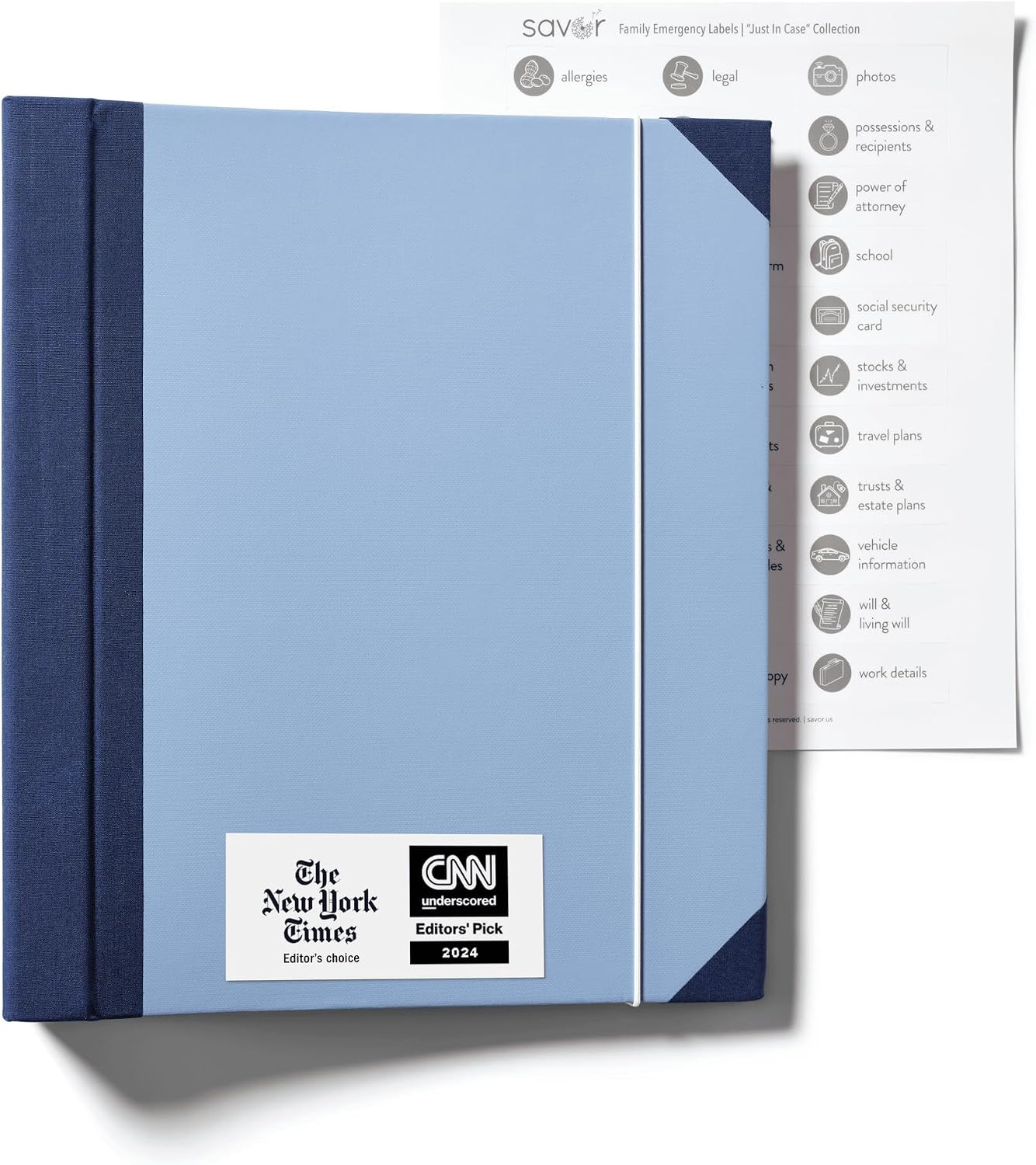 The Folio® Important Document Organizer by | Binder with Guided Labels, Acid-Fr