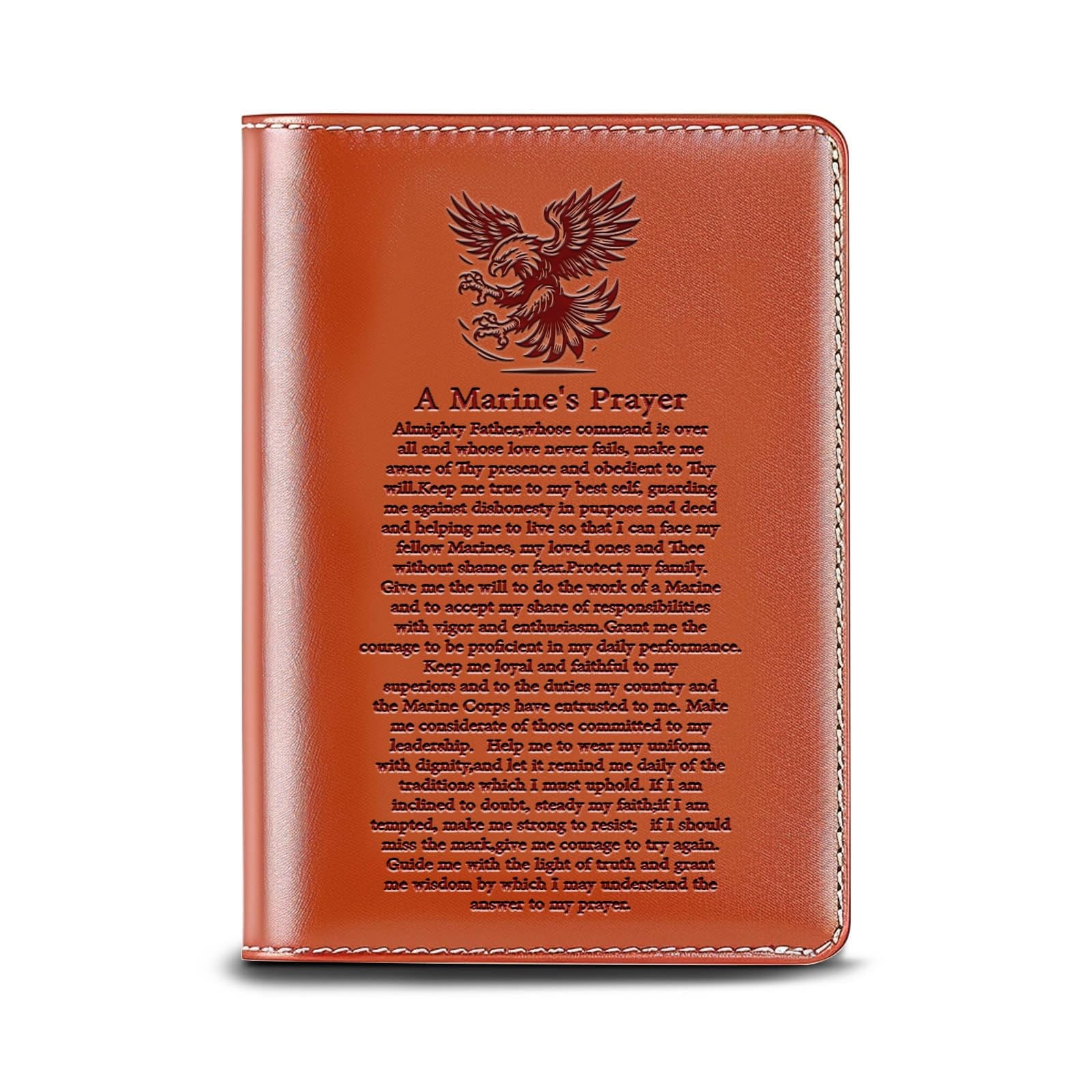 Birthday Gift for Men Him Military Leather Journal Appreciation Gifts for Marine