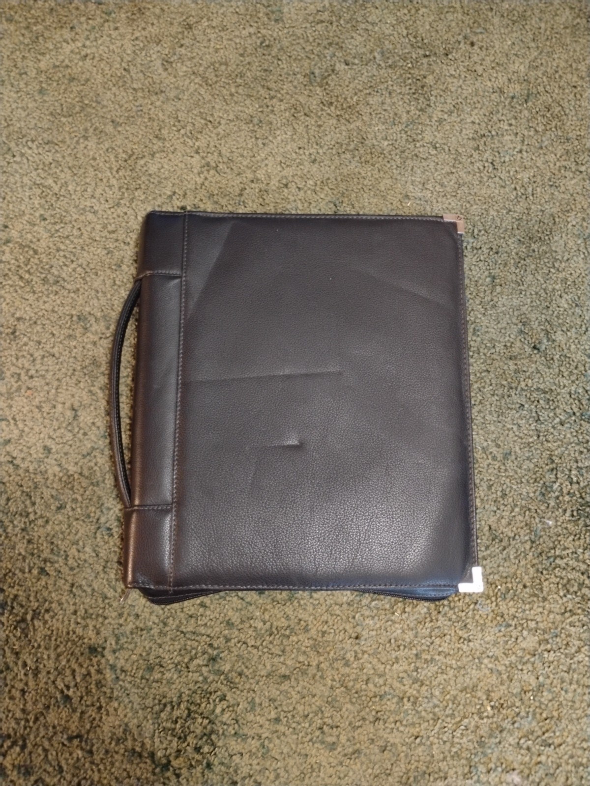 Vintage Samsonite Work Portfolio Planner Black Leather With Staedtler Pencil