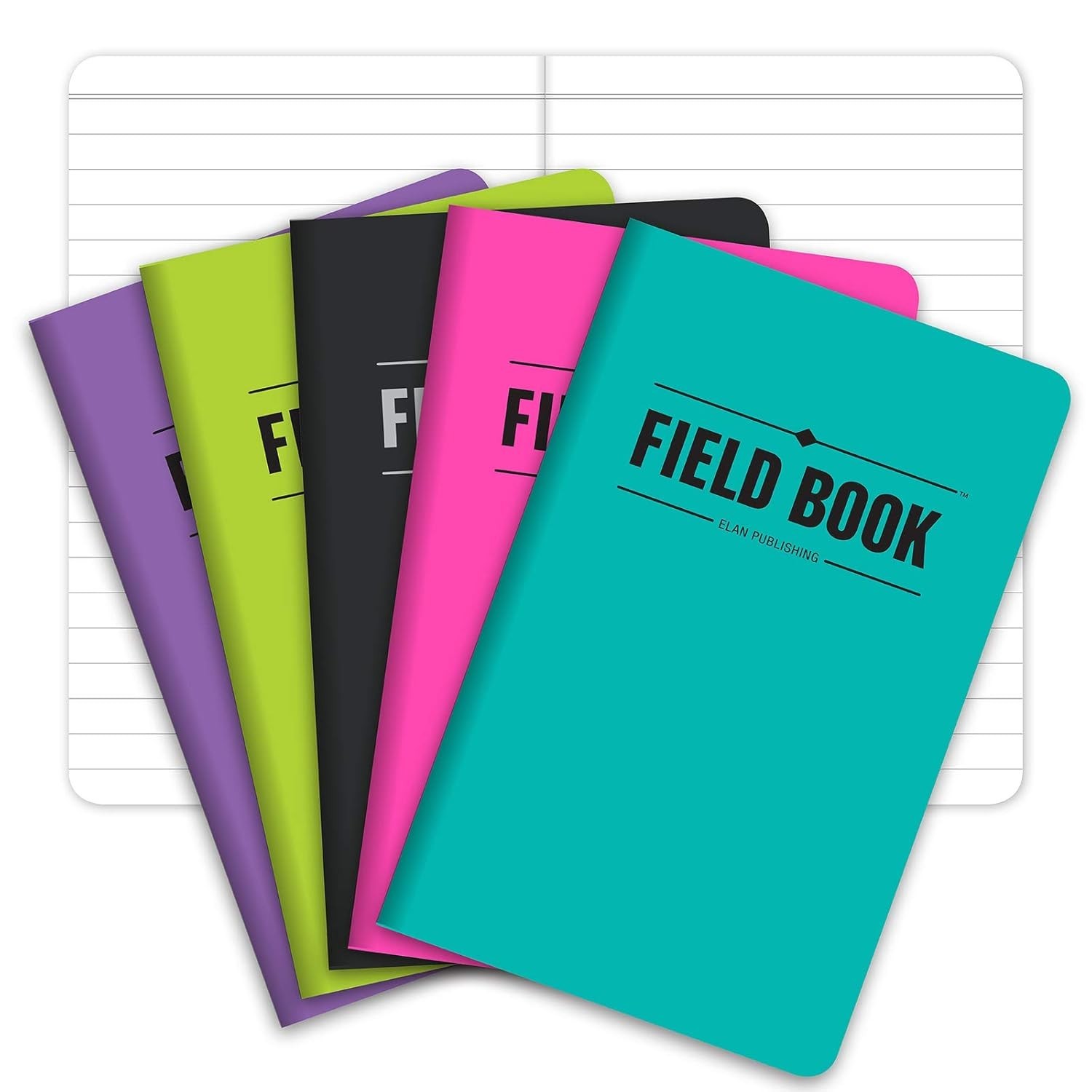 Field Notebook/Pocket Journal – 3.5″x5.5″ – Assorted Colors – Lined Memo Book…