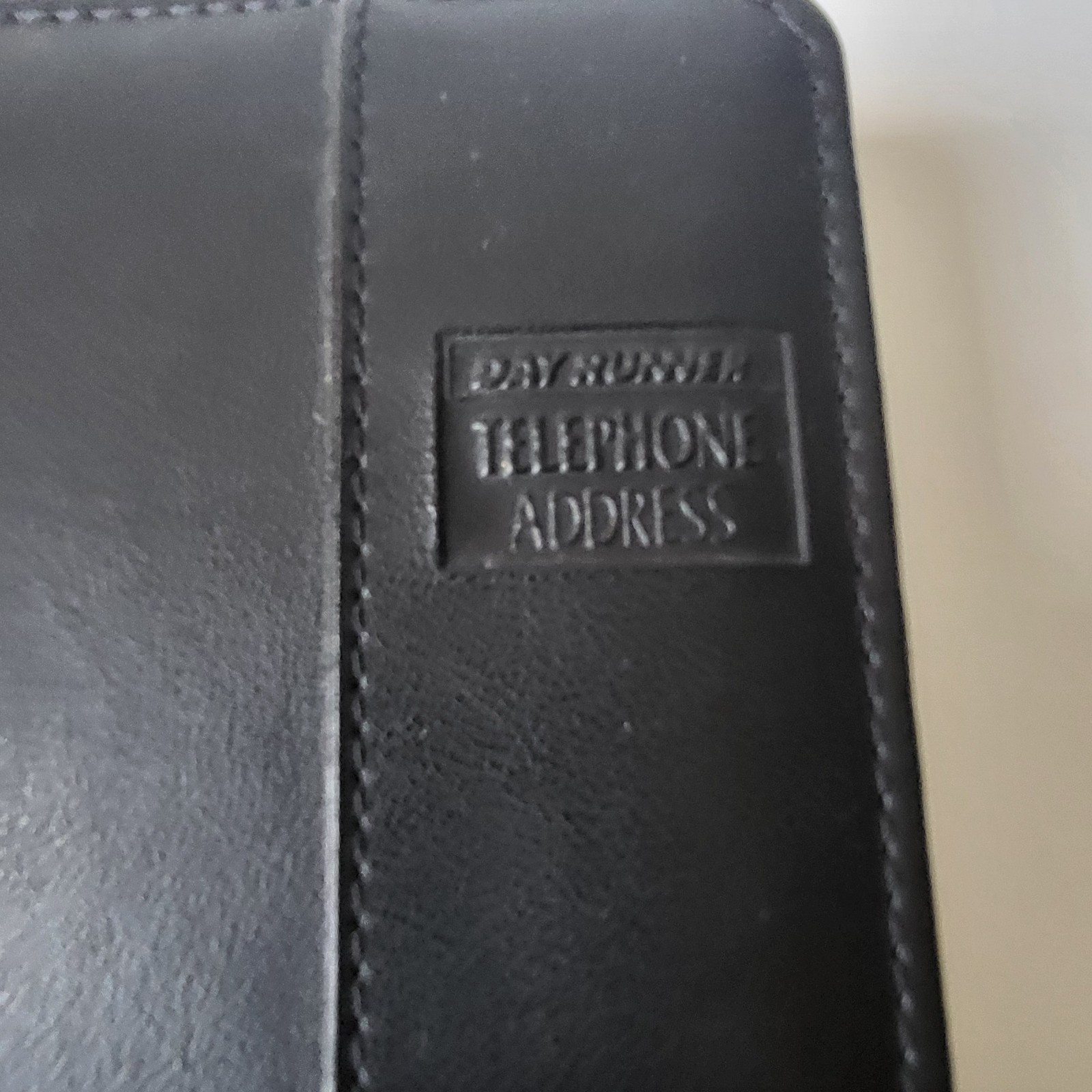 1994 Day Runner Black Telephone Address Book Organizer Binder Planner Used