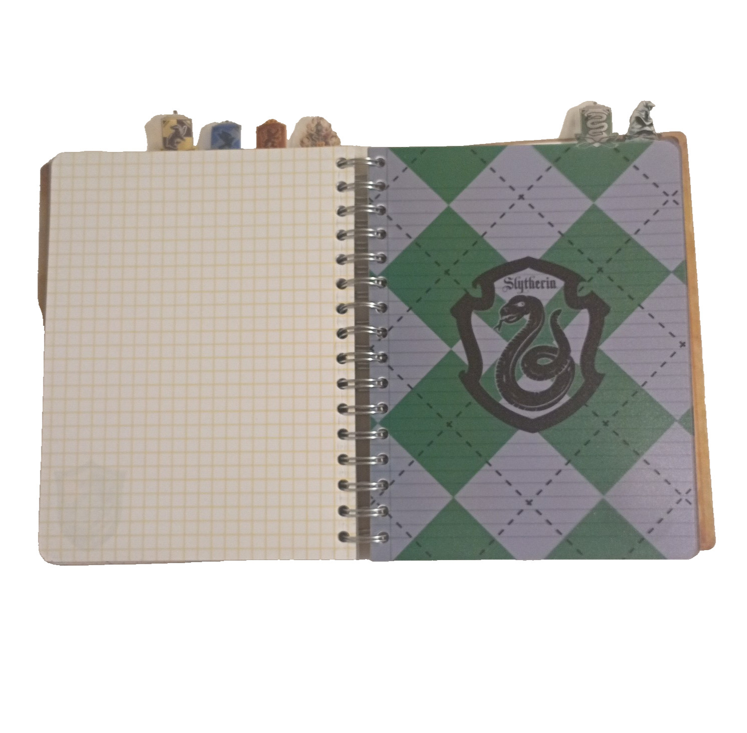 Harry Potter Hogwart Spiral Bound School Lined Graph Paper Tab Journal 6.5″x8.5″