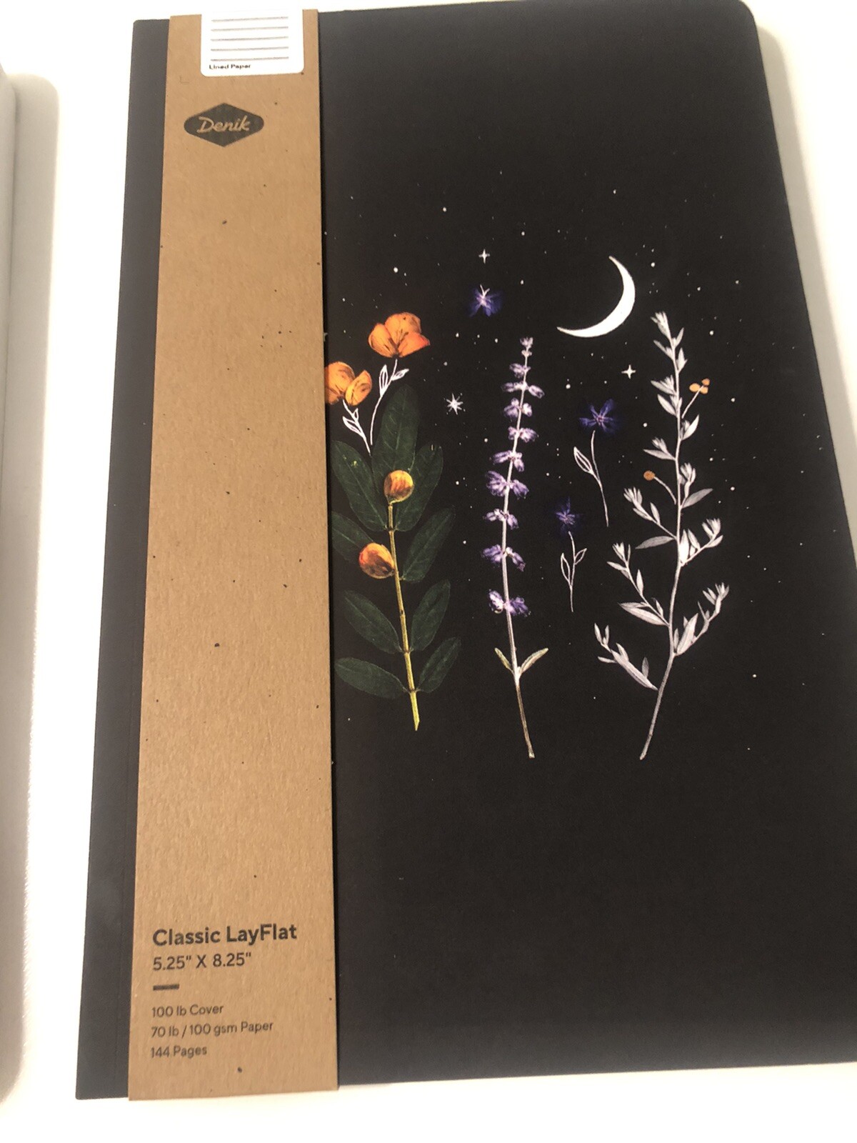 Denik notebook or journal 144 pages￼ (Lot Of 2 ) Both have flowers 5.25”x8.25”